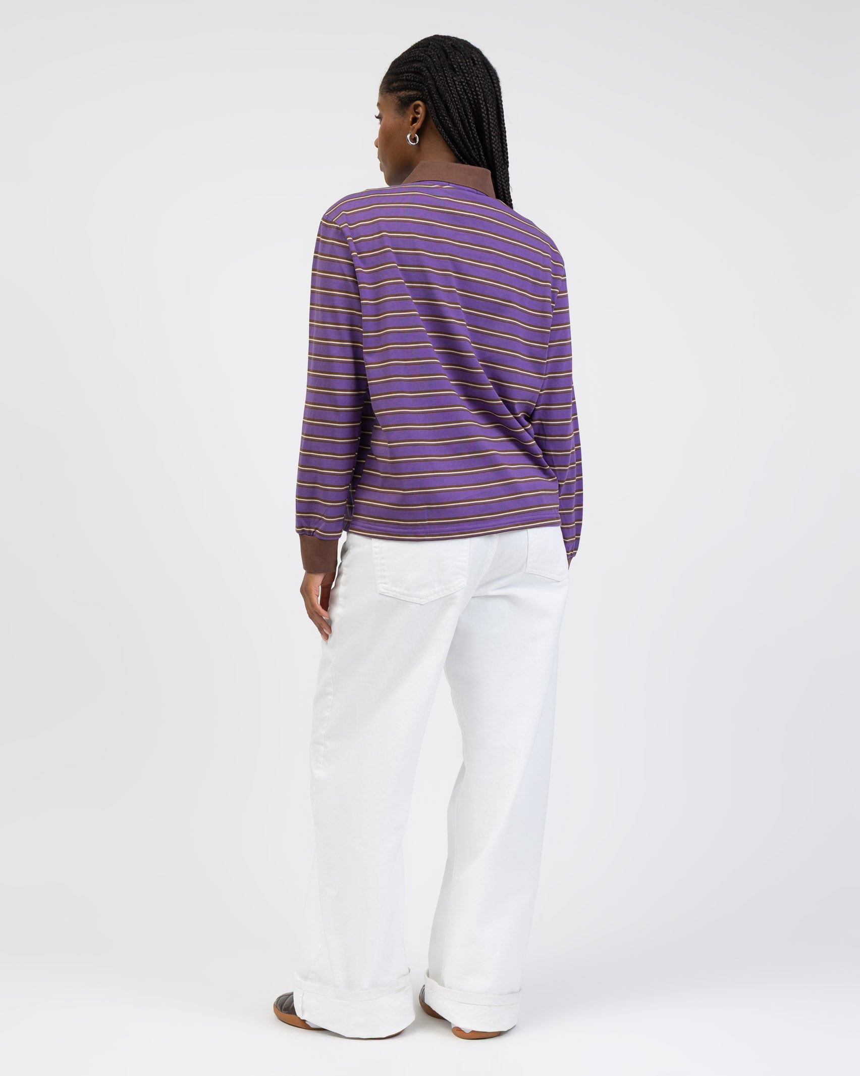 Rugby Langarmshirt mit Kragen