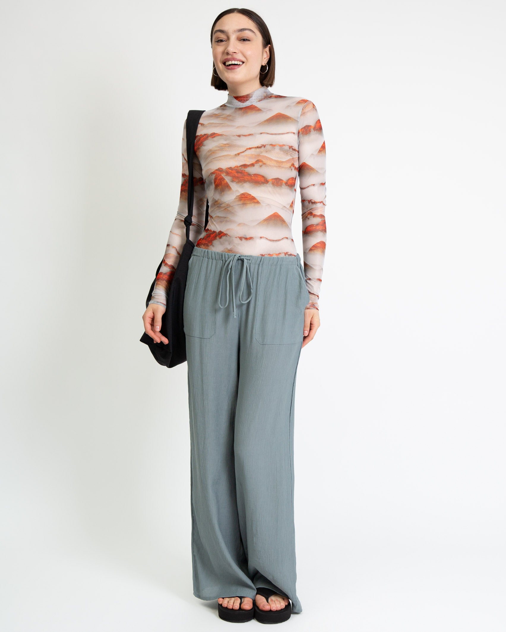 Body mit Vulkan Print - Broke + Schön