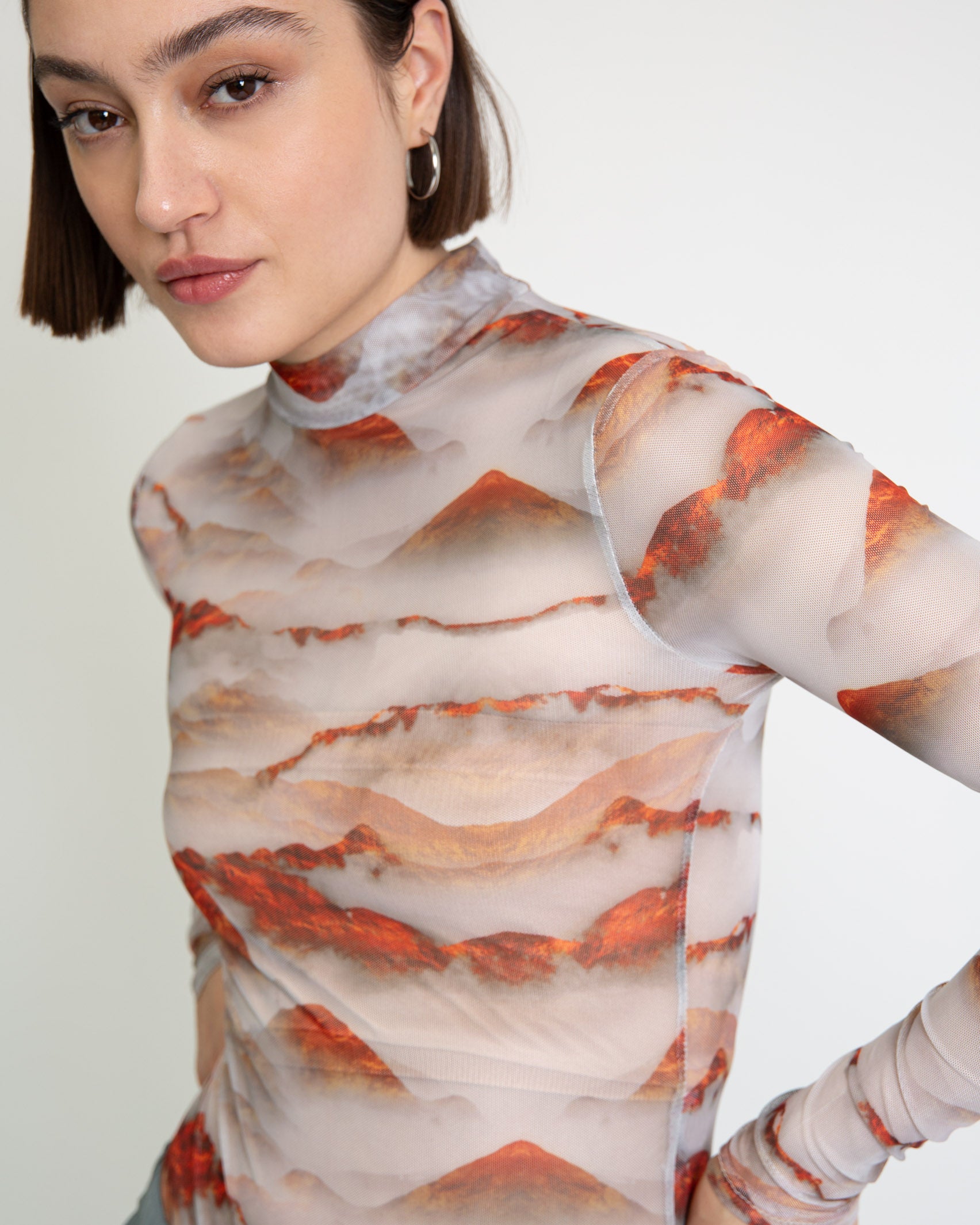 Body mit Vulkan Print - Broke + Schön