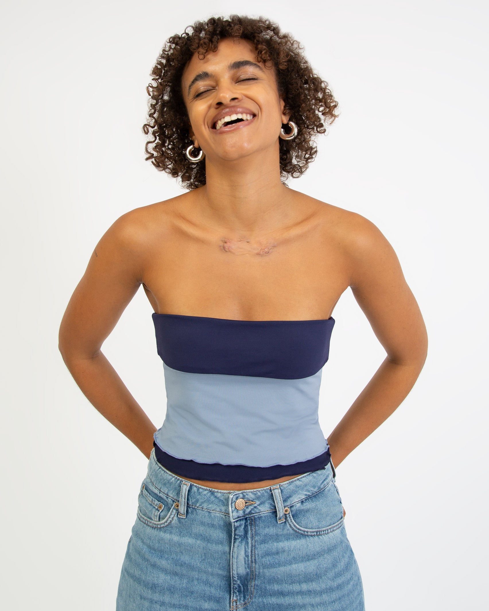 Zweifarbiges Top zum Wenden - Broke + Schön