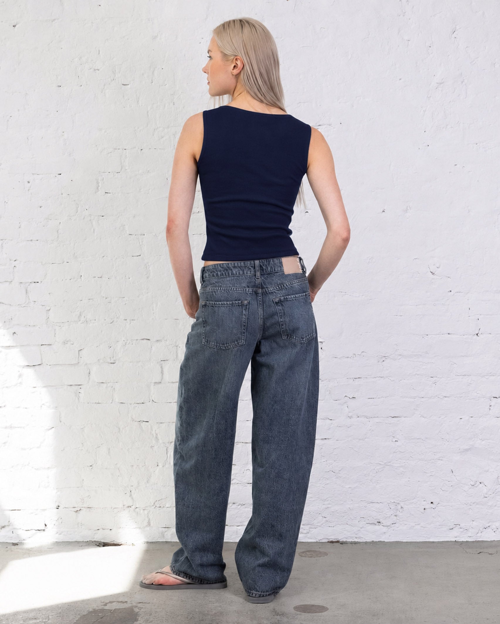 Basic Top mit U-Boot Ausschnitt