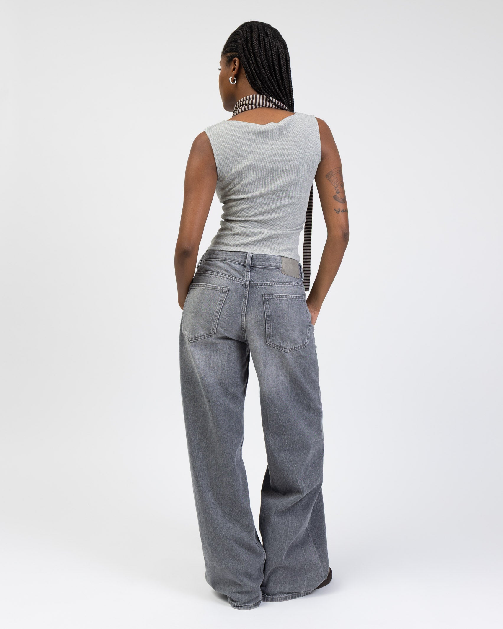 Basic Top mit U-Boot Ausschnitt