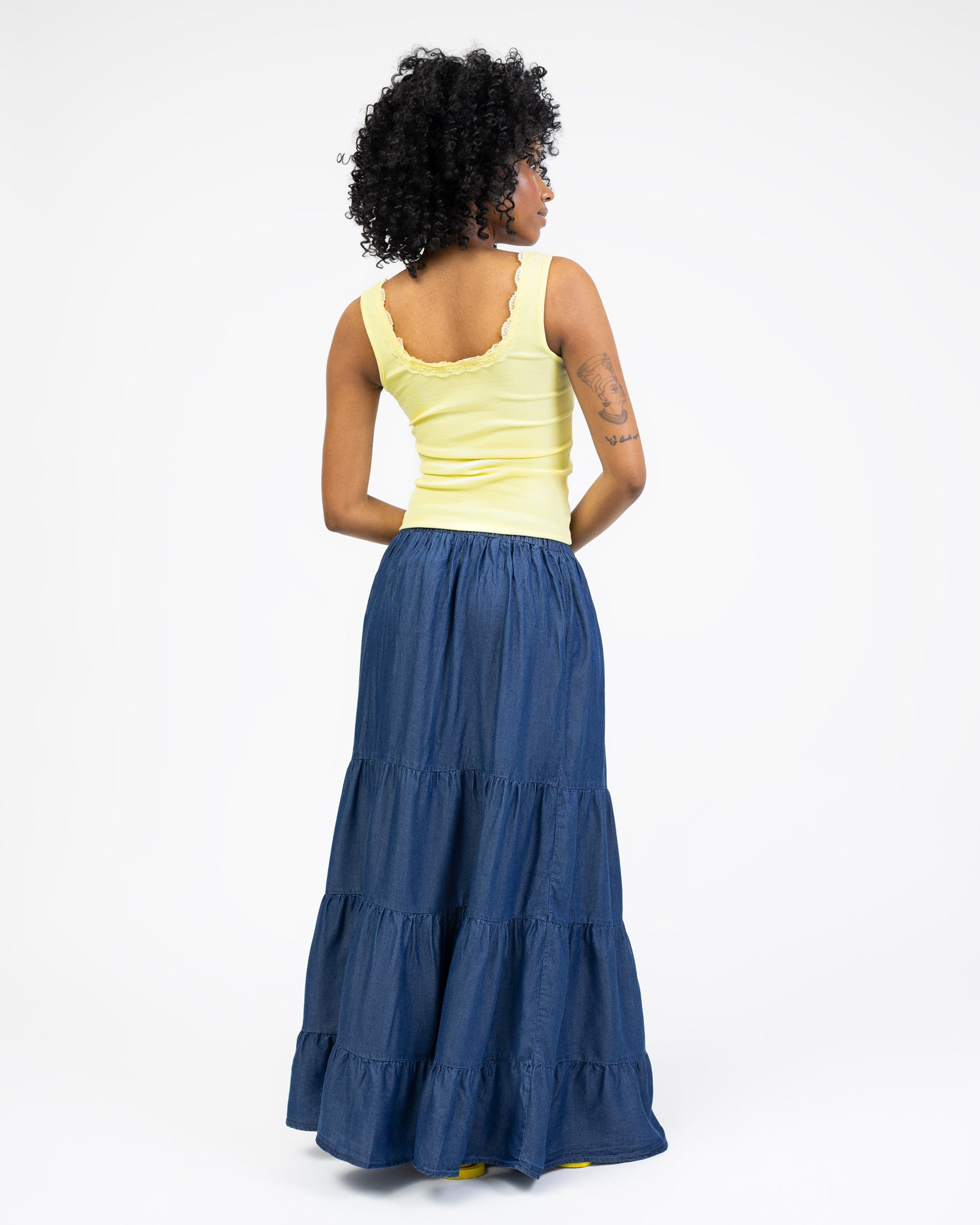 Tanktop mit Spitzendetails