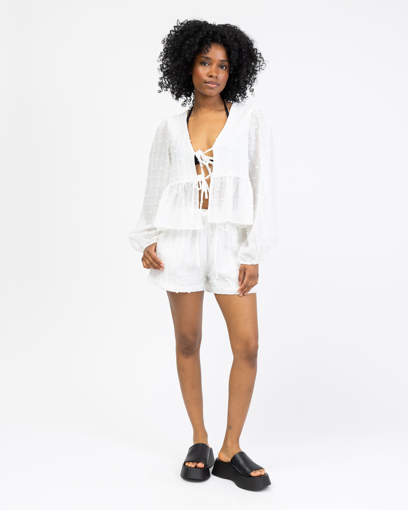 Bluse mit Stickereien