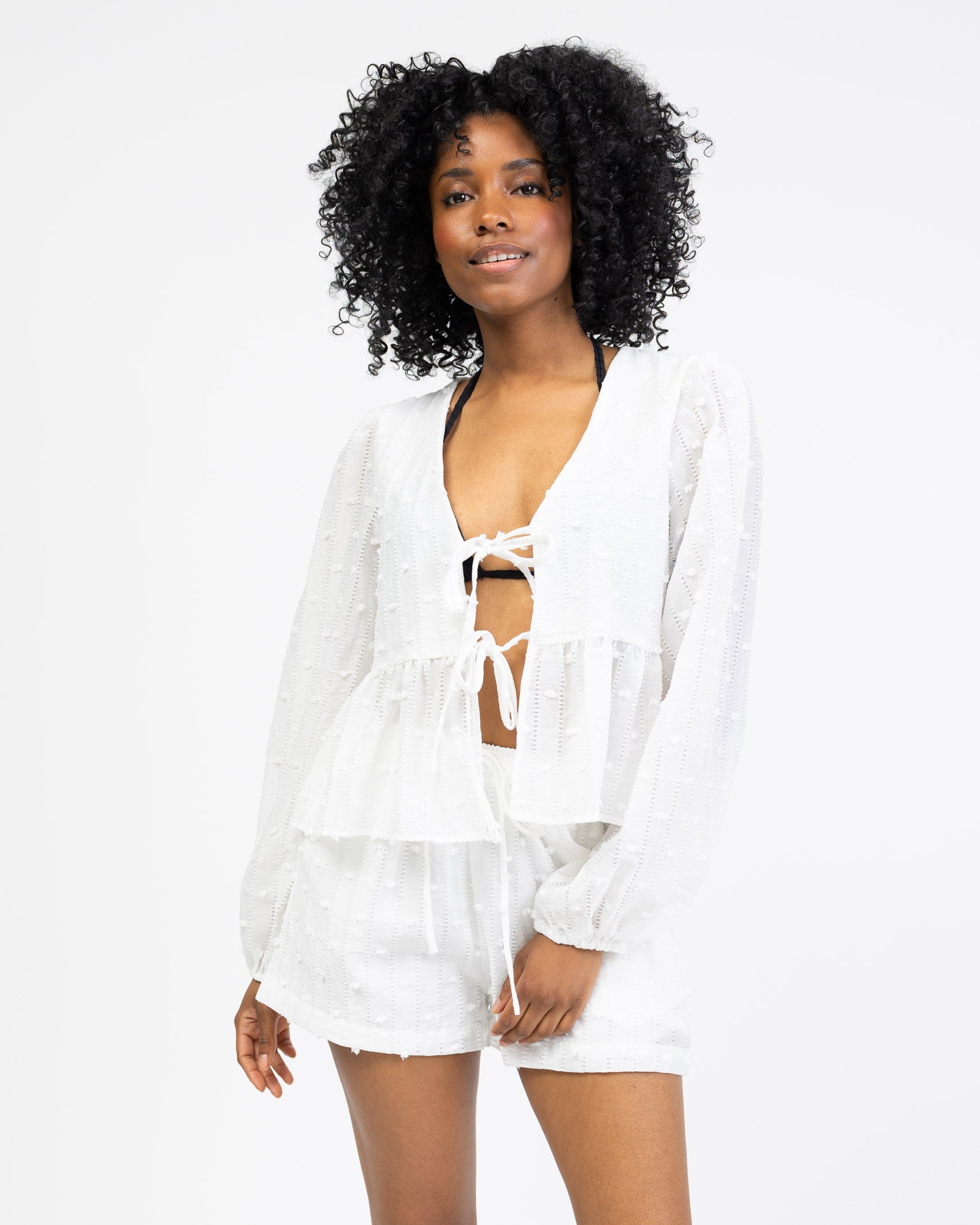 Bluse mit Stickereien