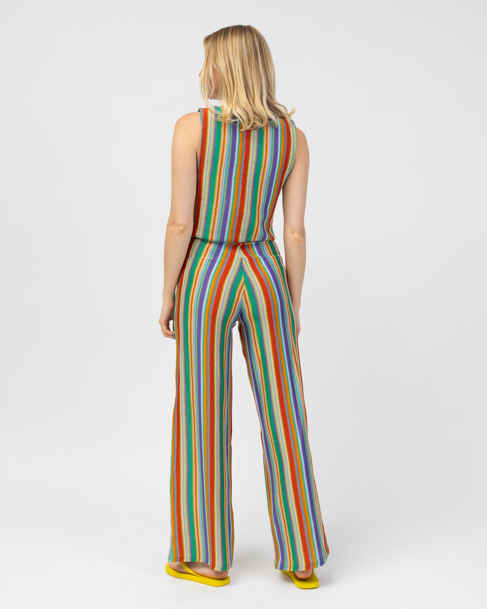 Buntes Top in Häkeloptik