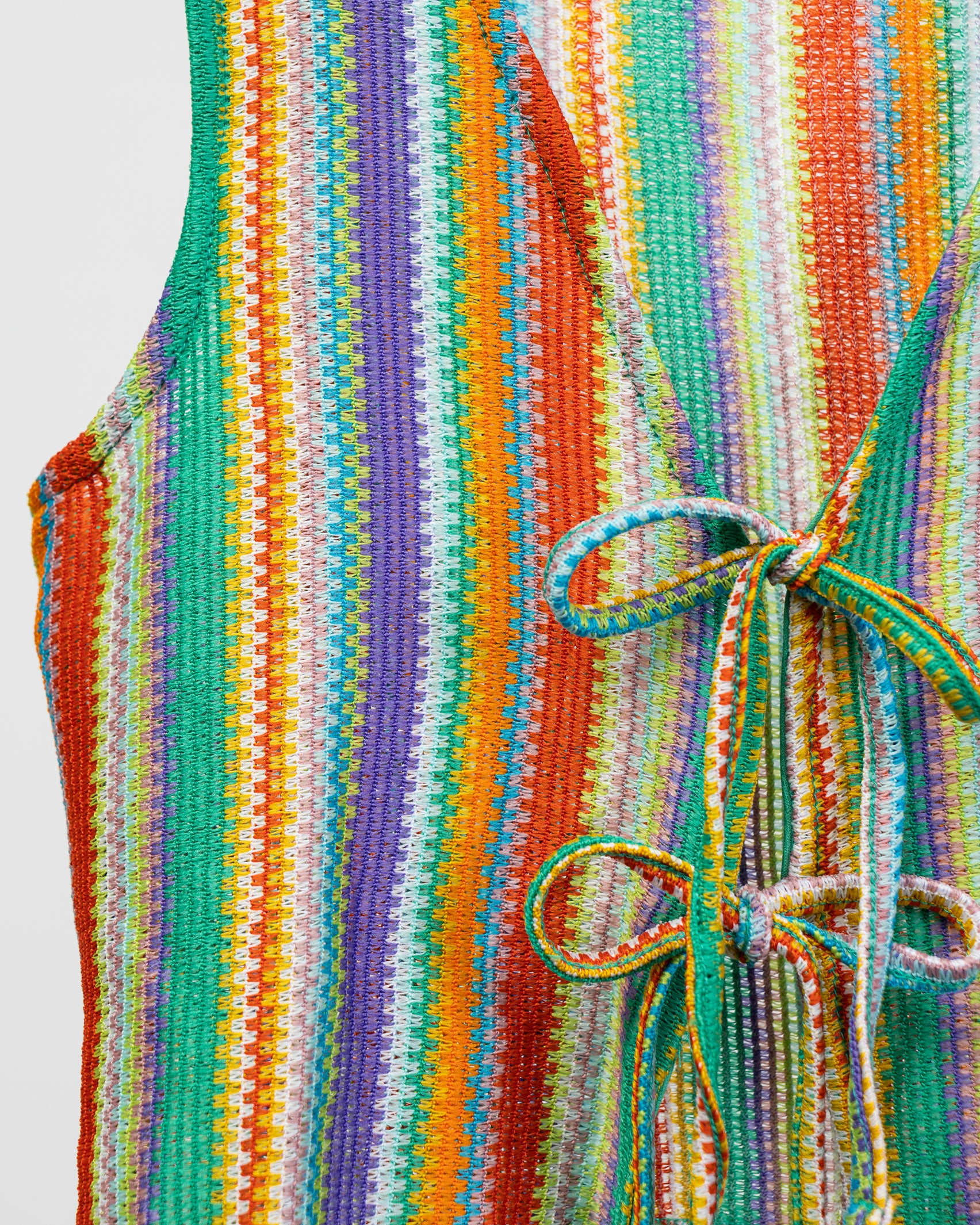 Buntes Top in Häkeloptik