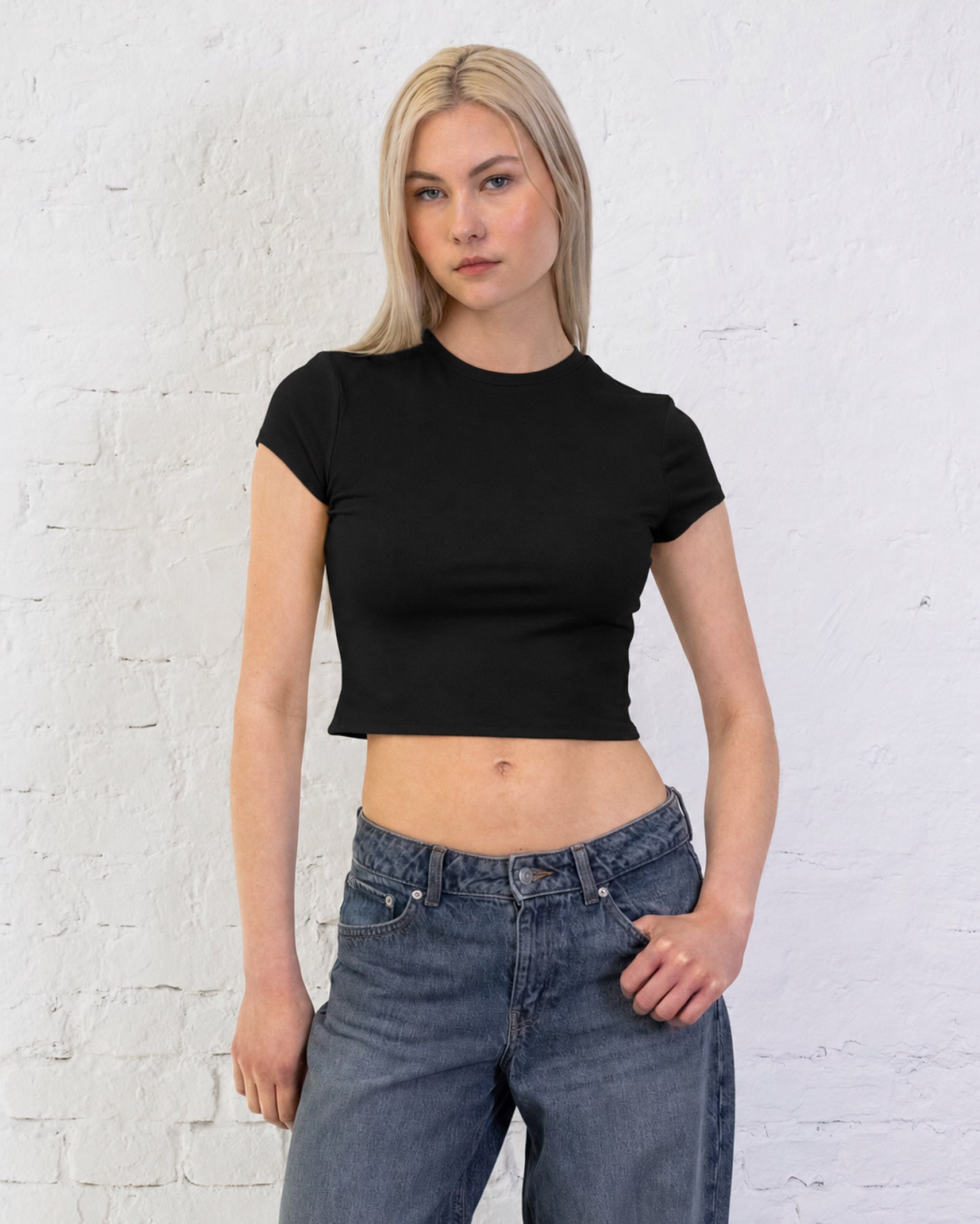 Weiches Crop T-Shirt