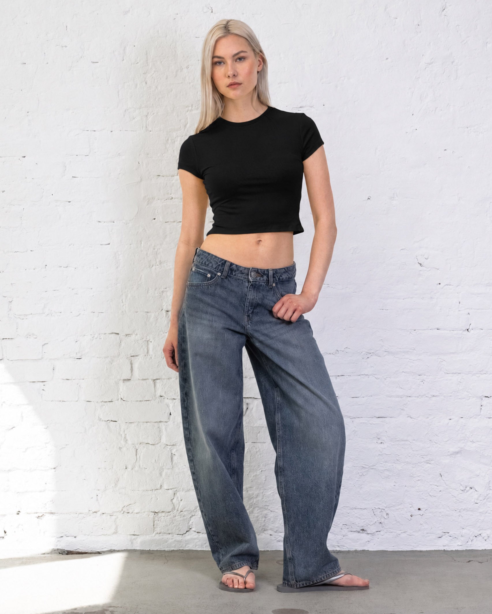 Weiches Crop T-Shirt