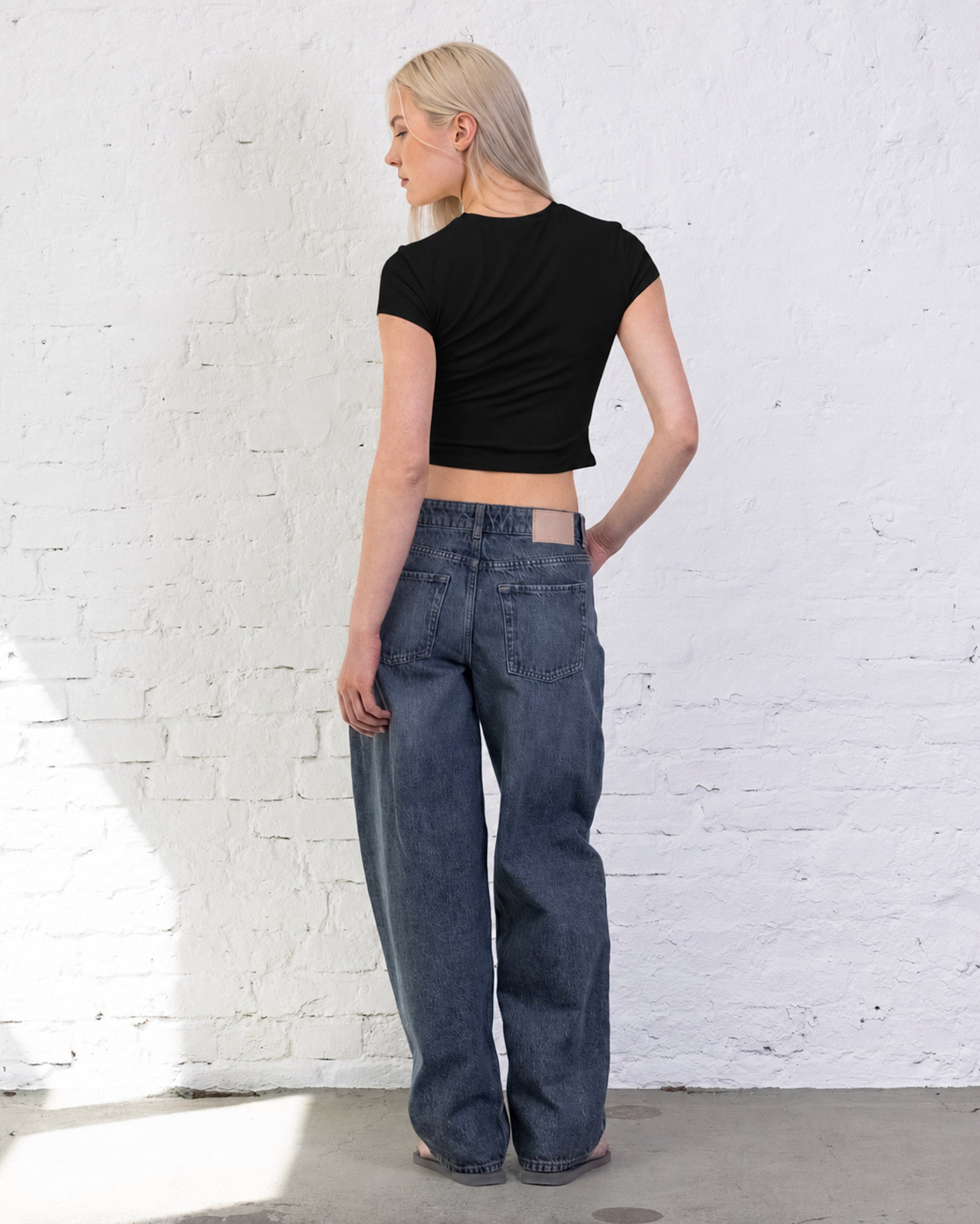 Weiches Crop T-Shirt