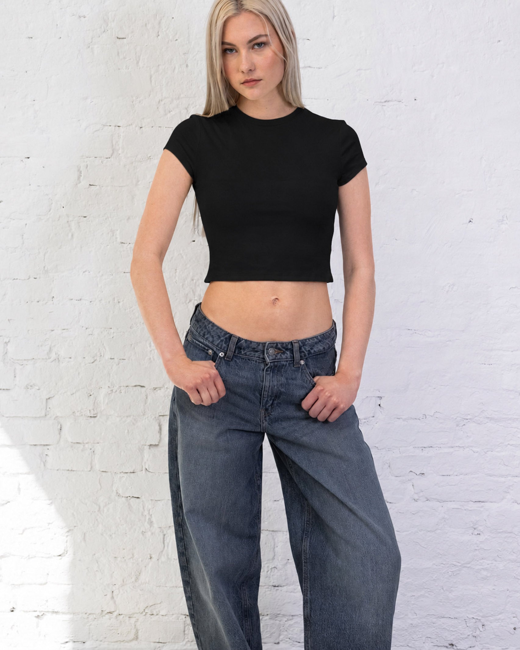Weiches Crop T-Shirt