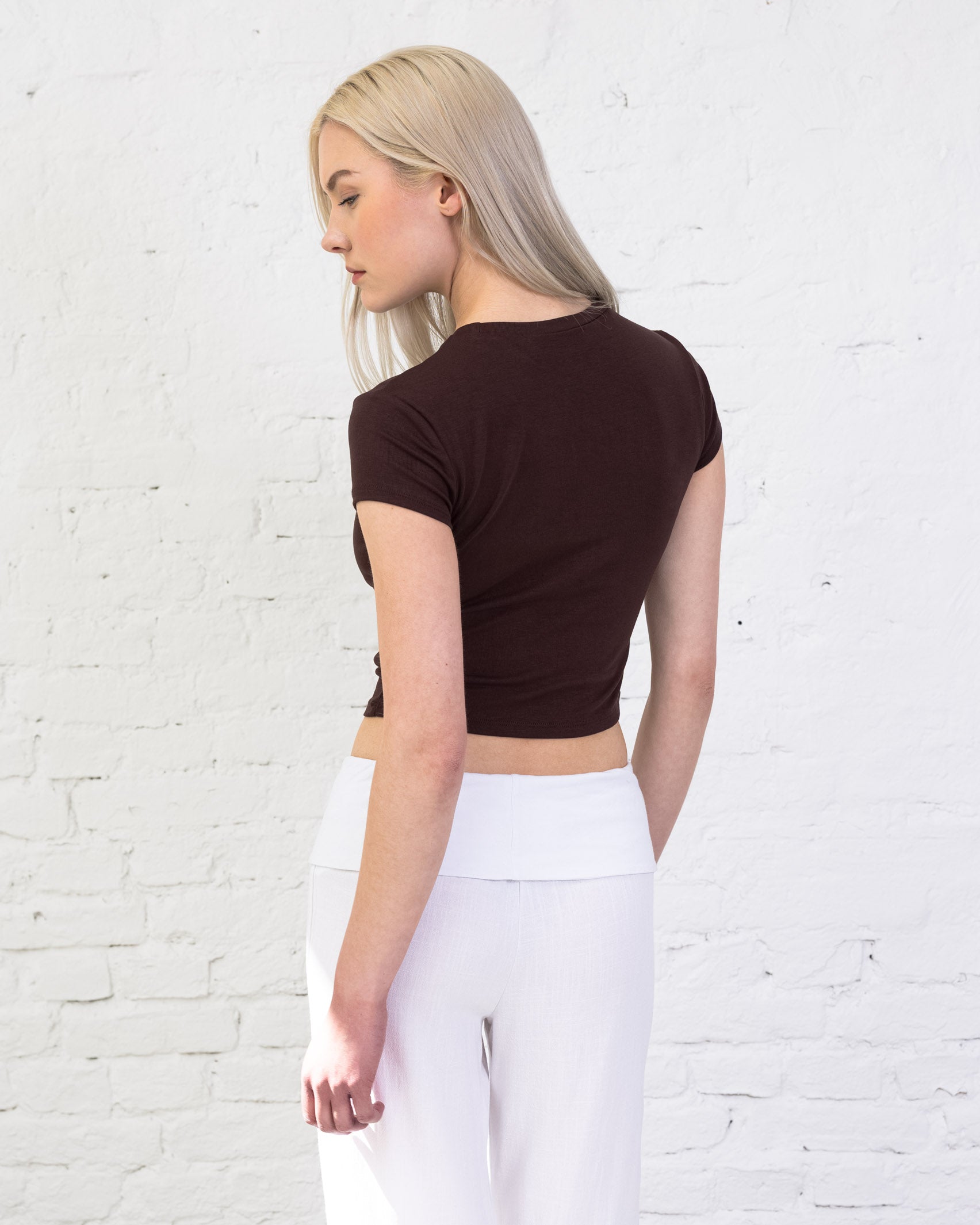 Weiches Crop T-Shirt