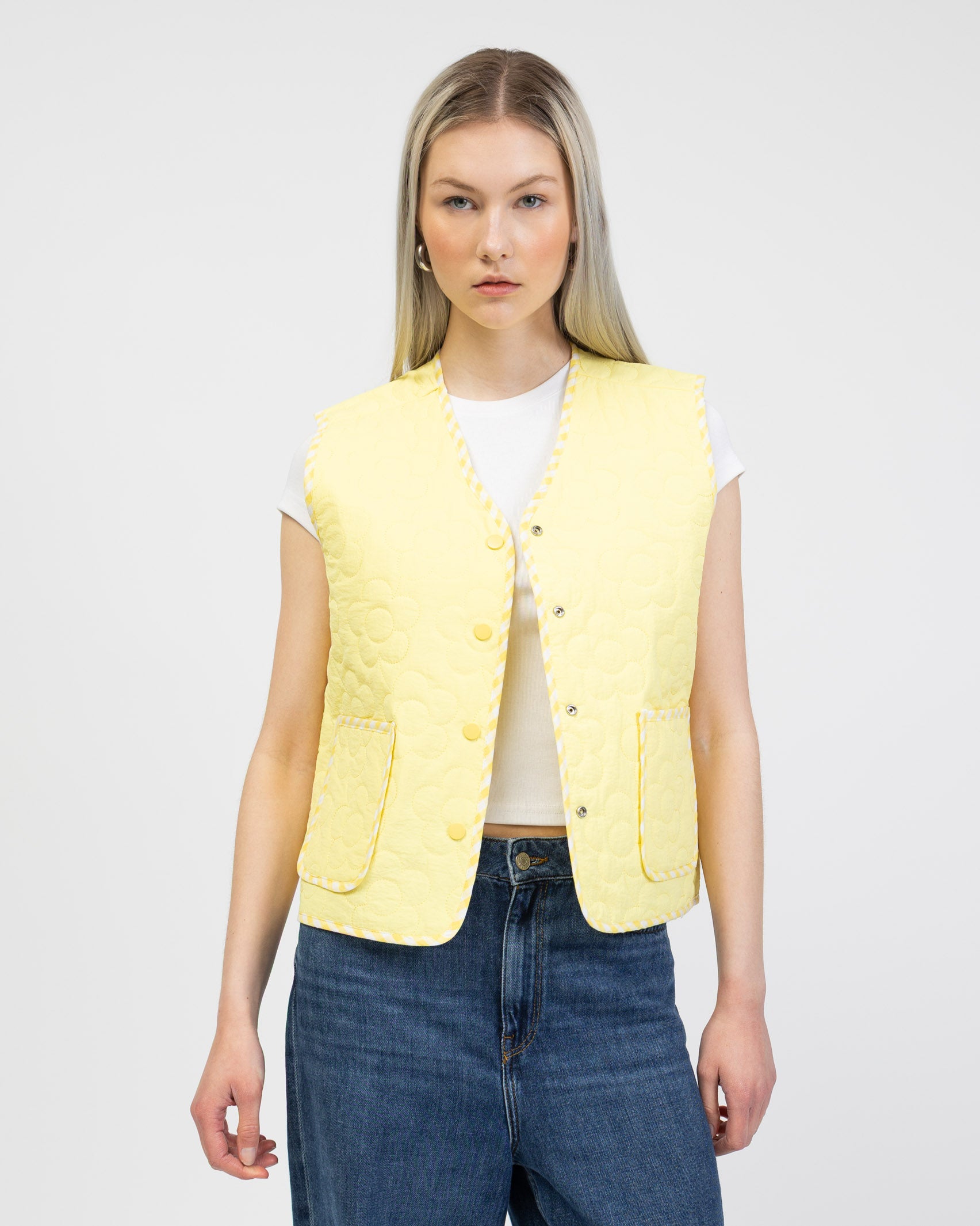 Wendeweste mit Blumenmuster