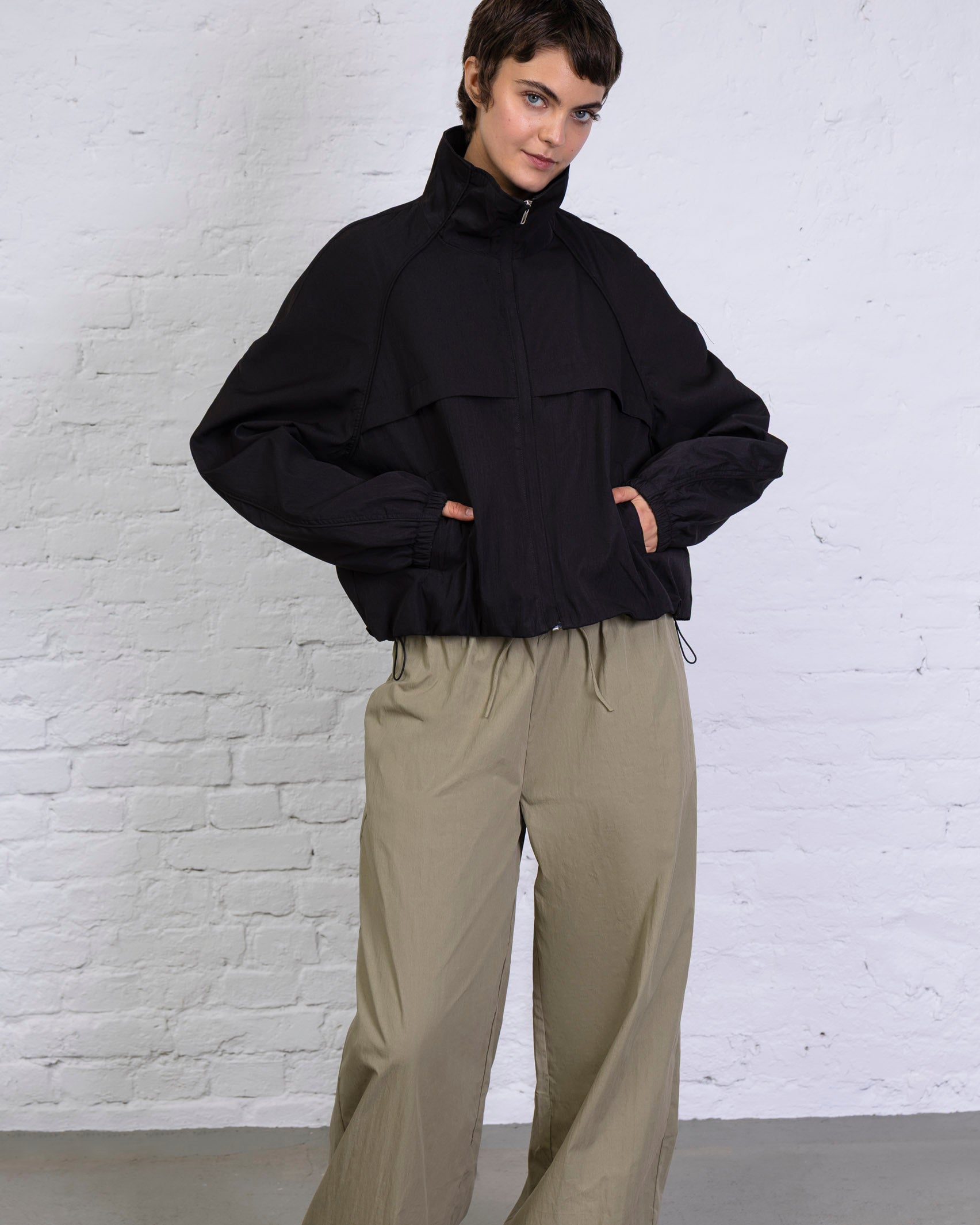 Bomberjacke mit Stehkragen