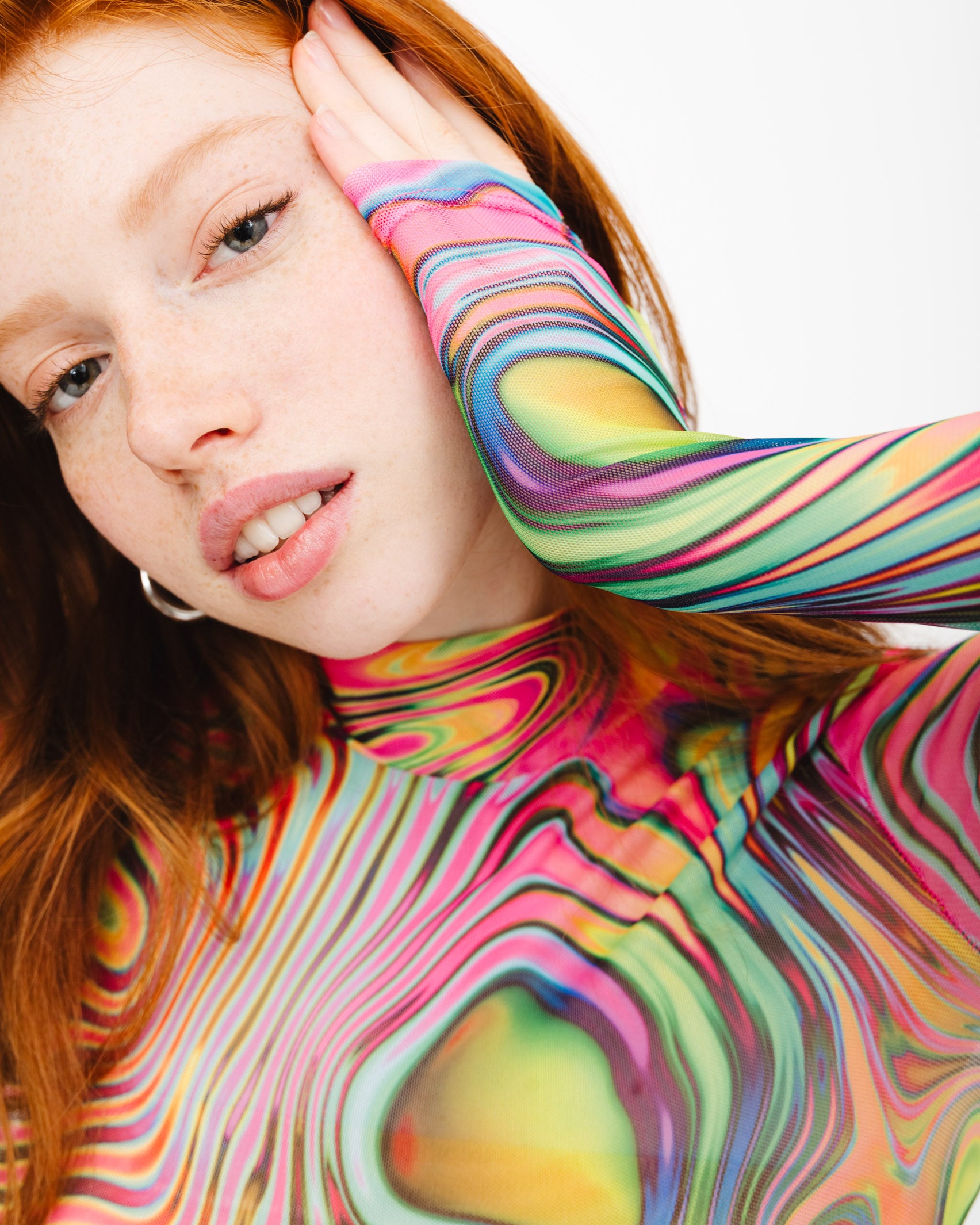 Body mit buntem Swirl Muster - Broke + Schön