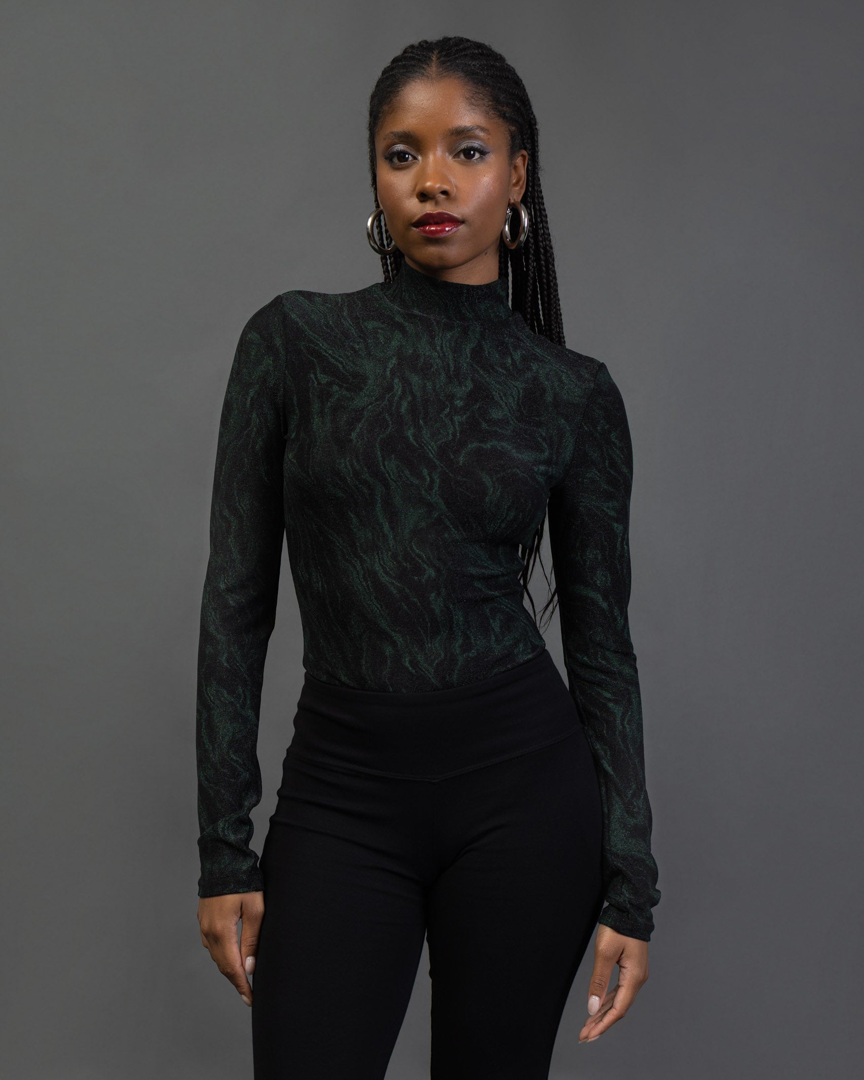 Body mit glitzerndem Marmormuster