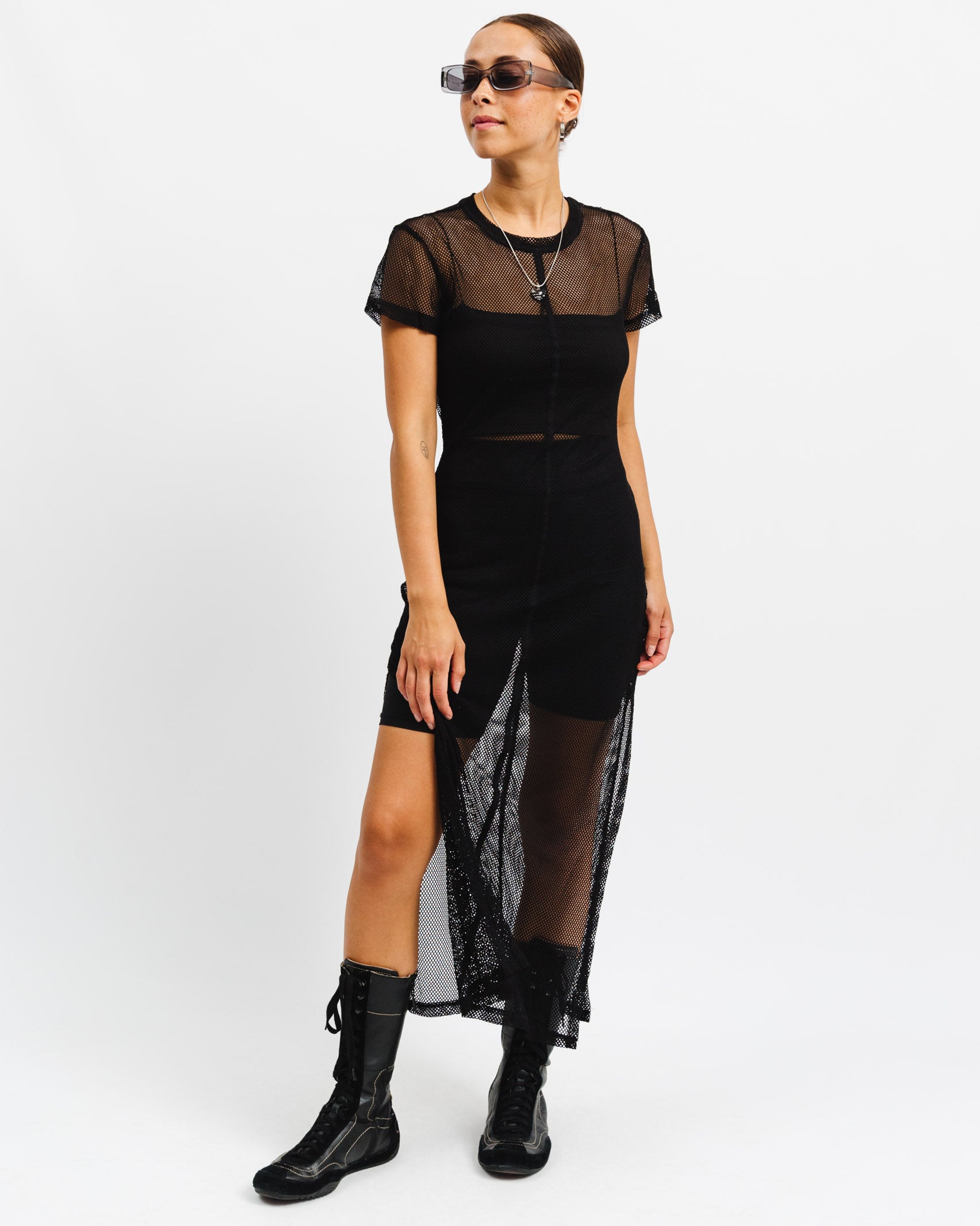 Langes Kleid aus Netz - Broke + Schön