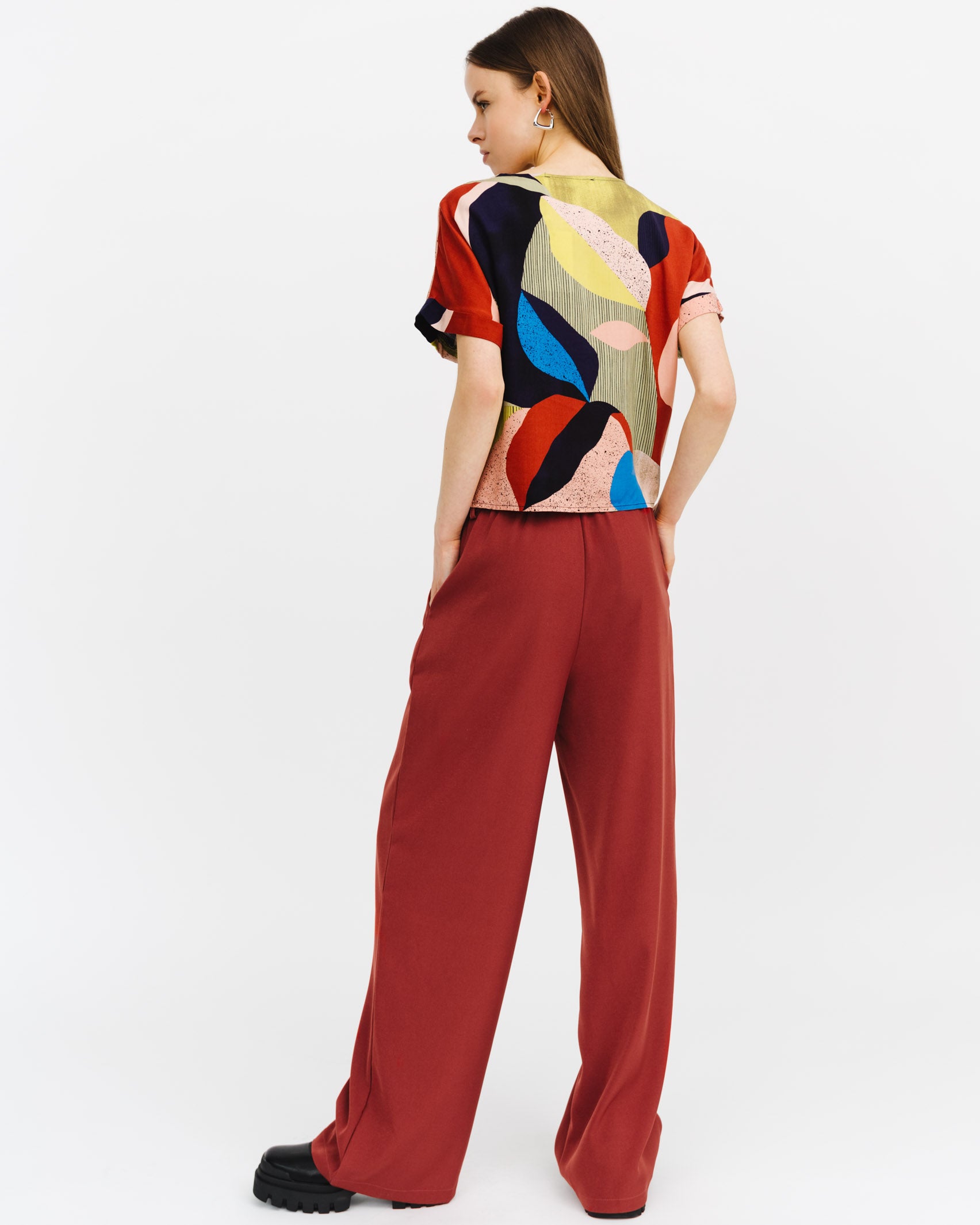 Bluse mit abstraktem Muster - Broke + Schön