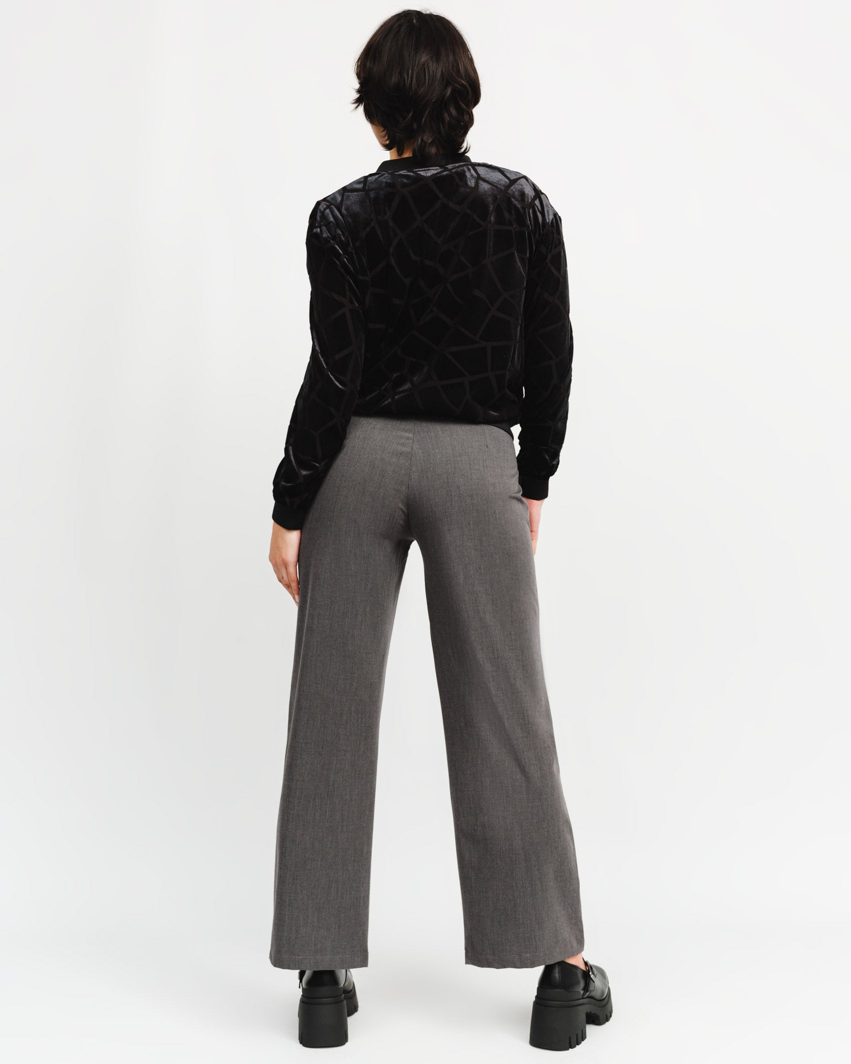 Blouson Jacke mit Giraffenprint aus Samt - Broke + Schön