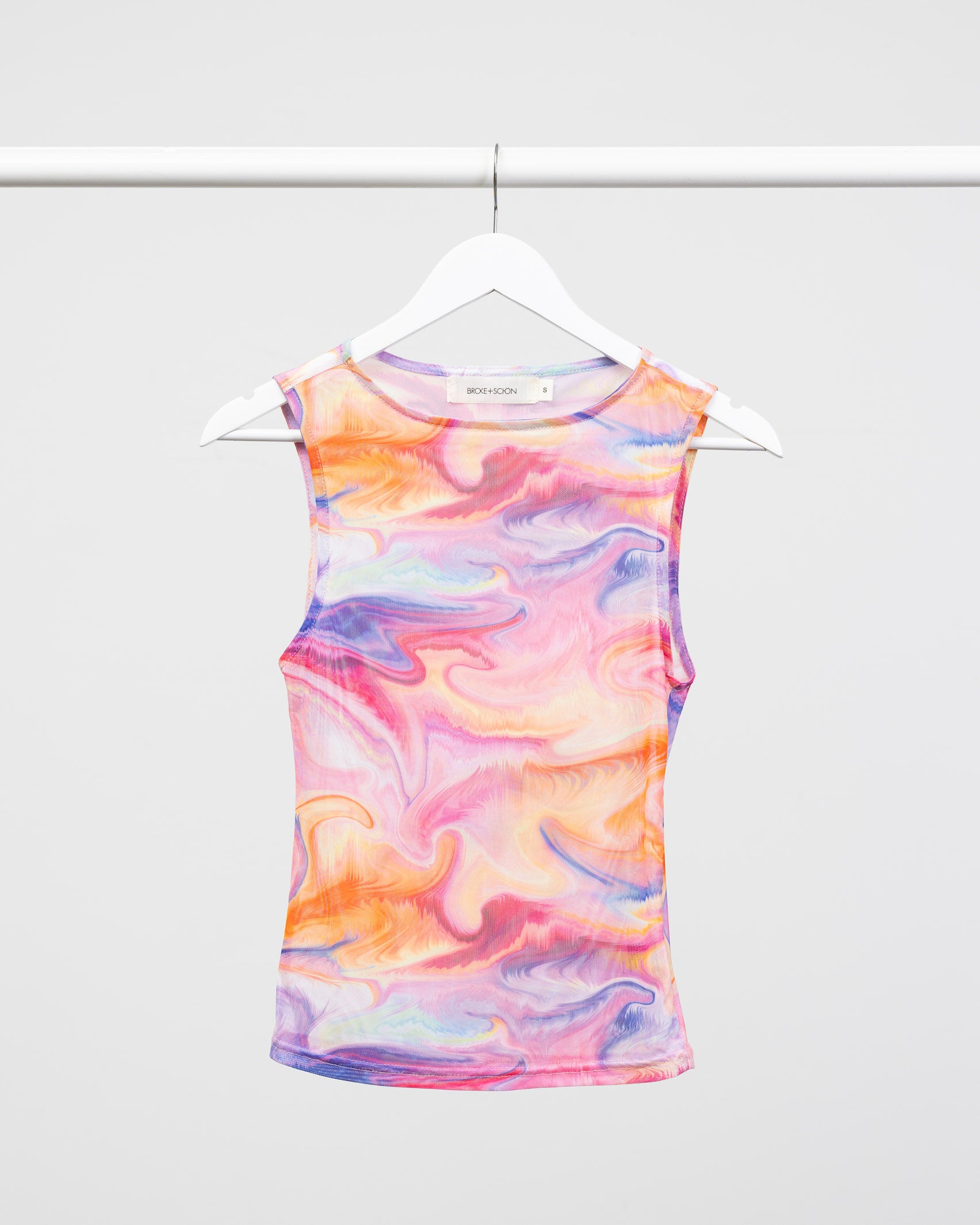 Mesh Top in leuchtenden Farben