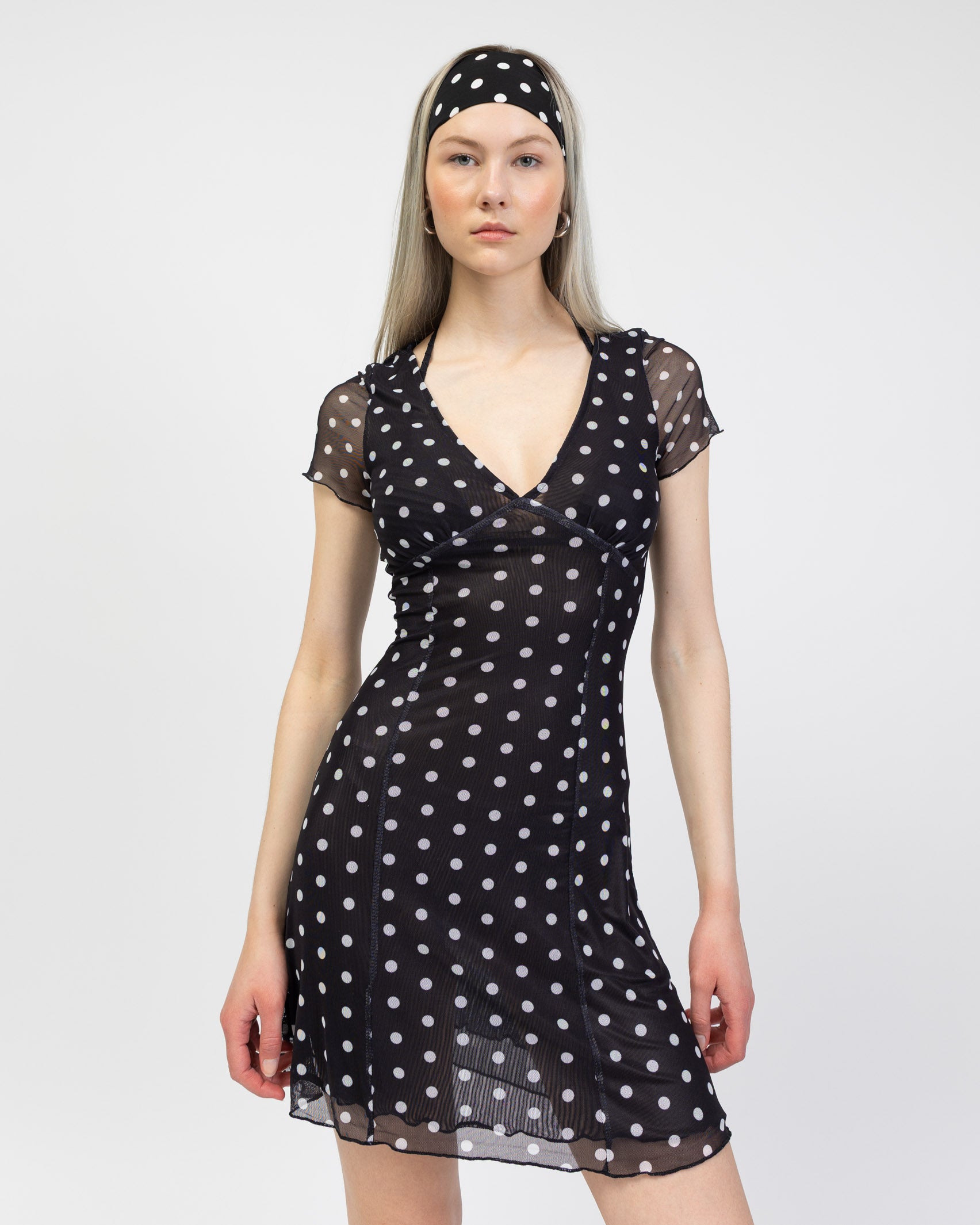 Minikleid mit Polkadots