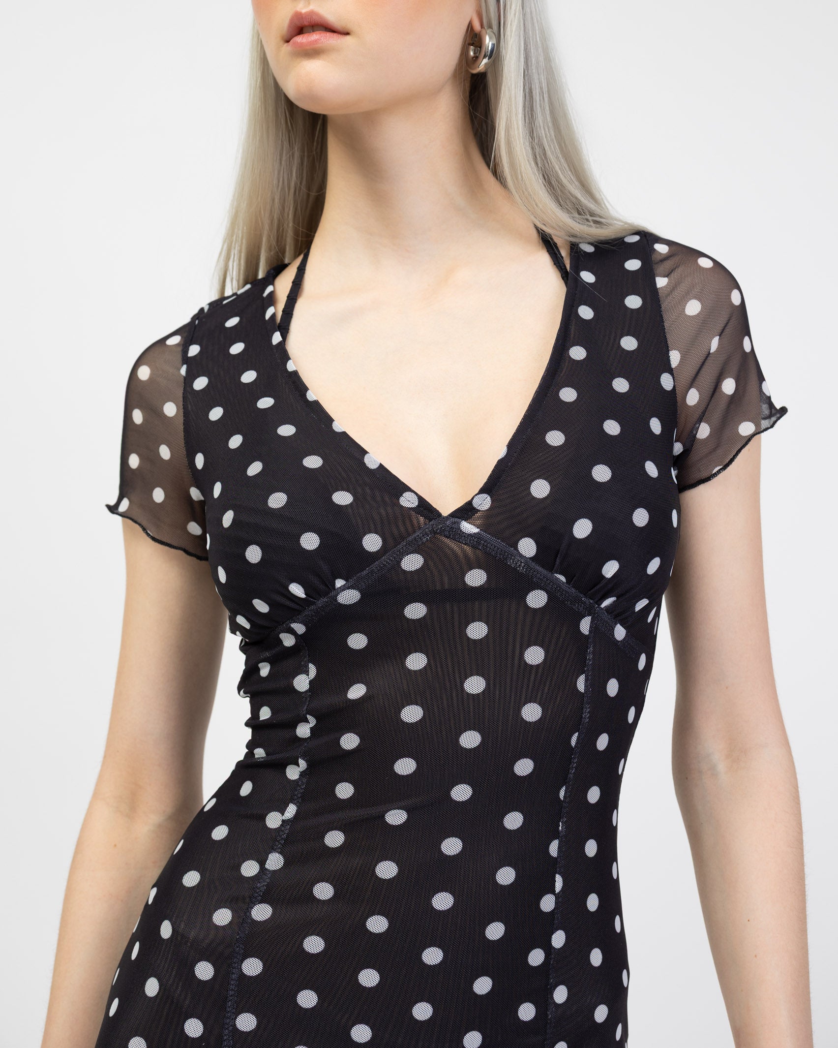 Minikleid mit Polkadots