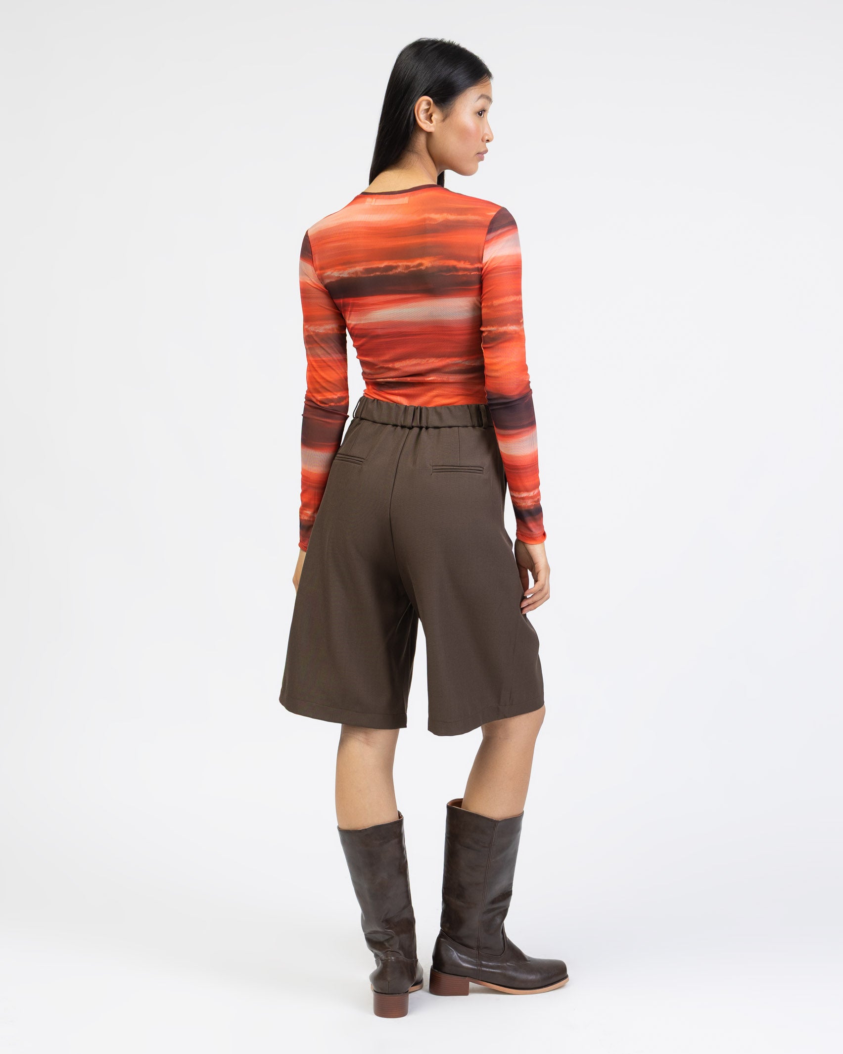 Body mit Sonnenuntergang-Print