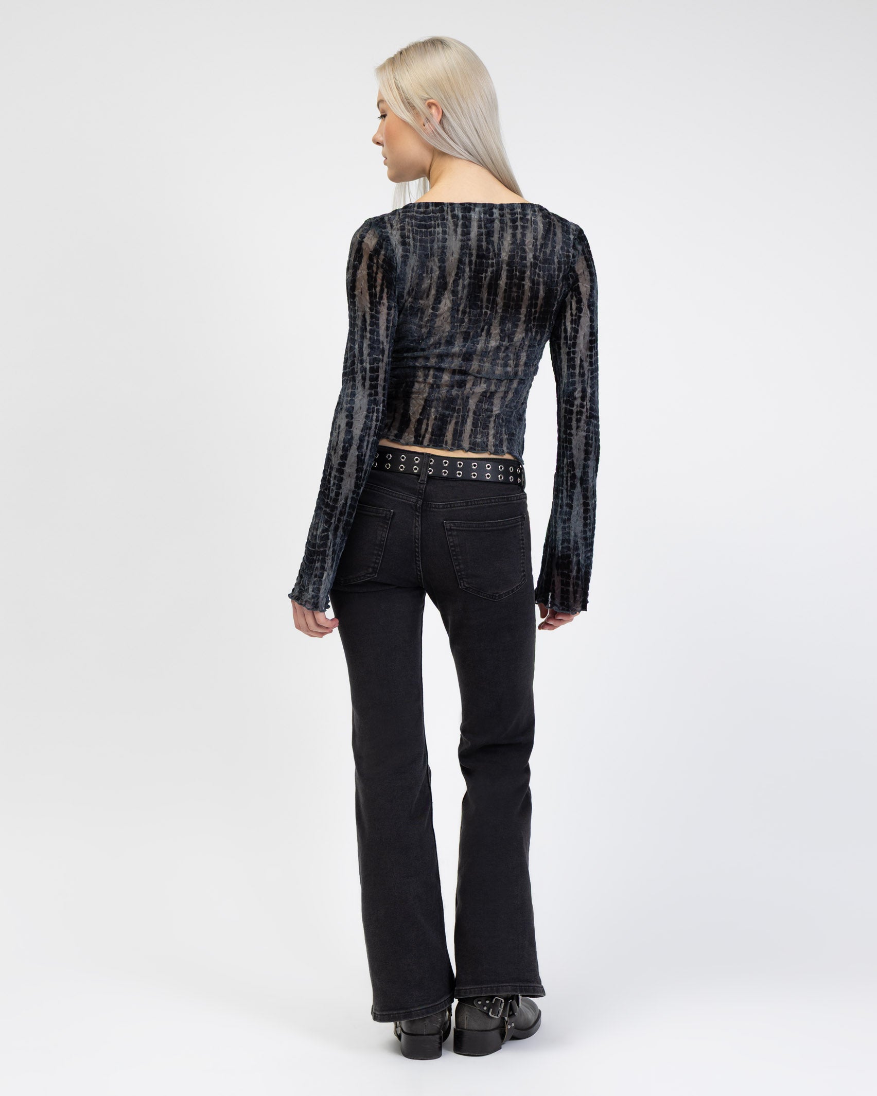 Langarmshirt mit Schlangenmuster