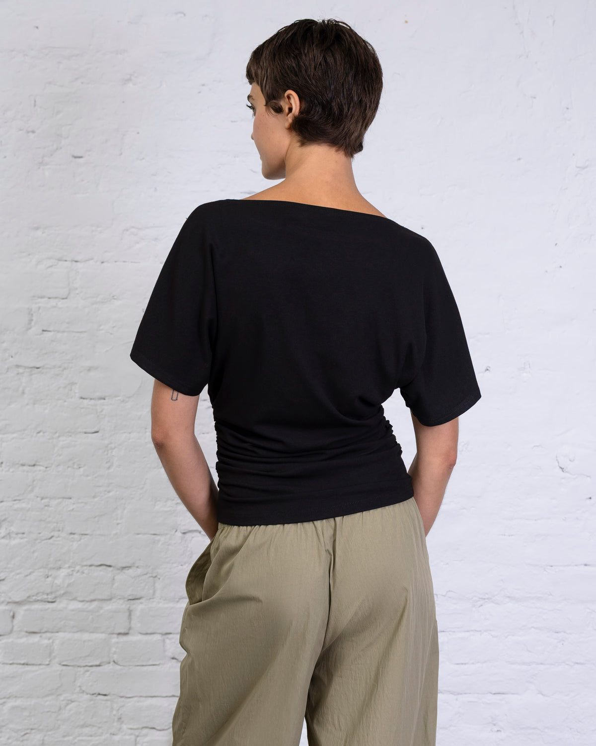 Weiches Shirt mit Raffung