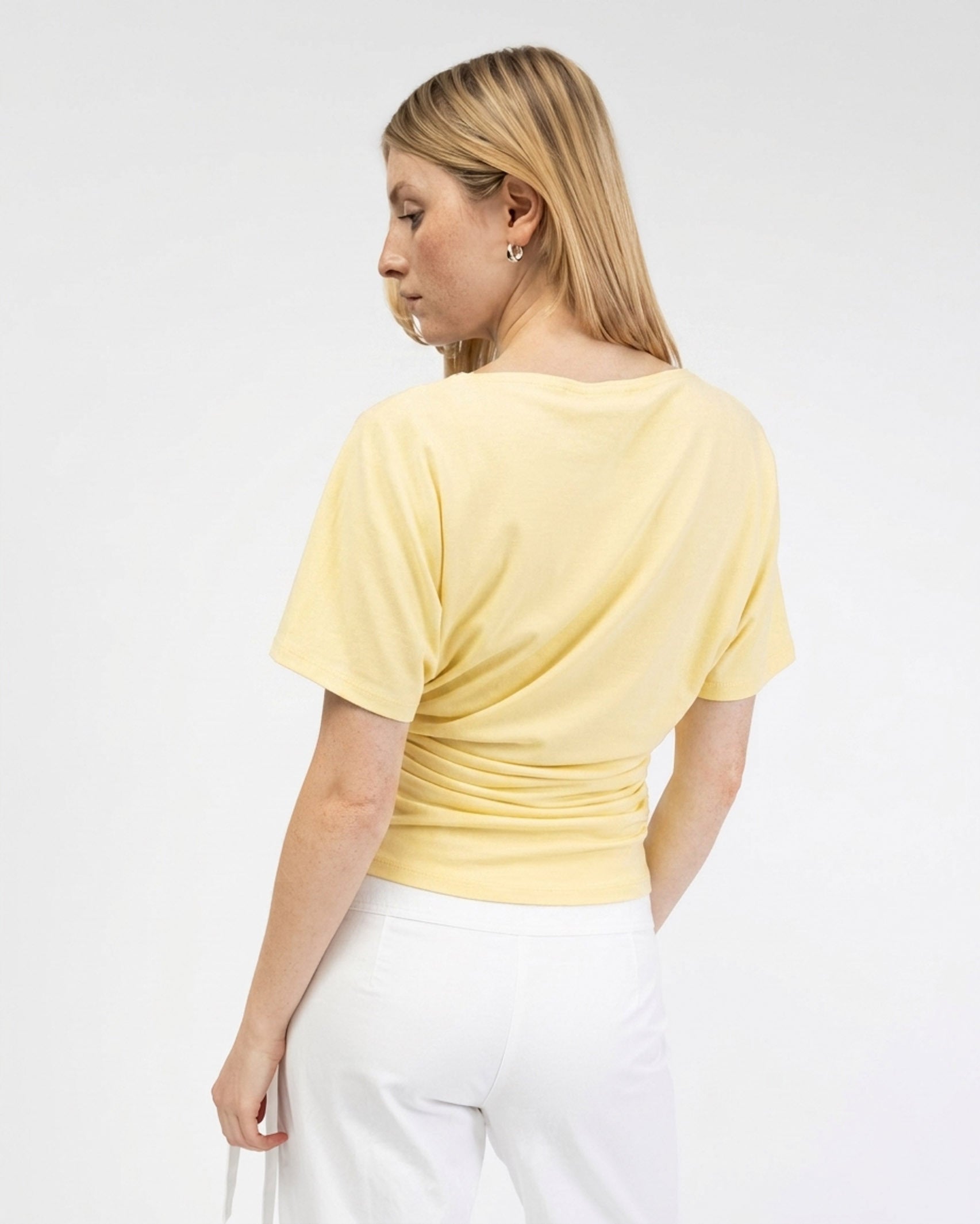 Weiches Shirt mit Raffung
