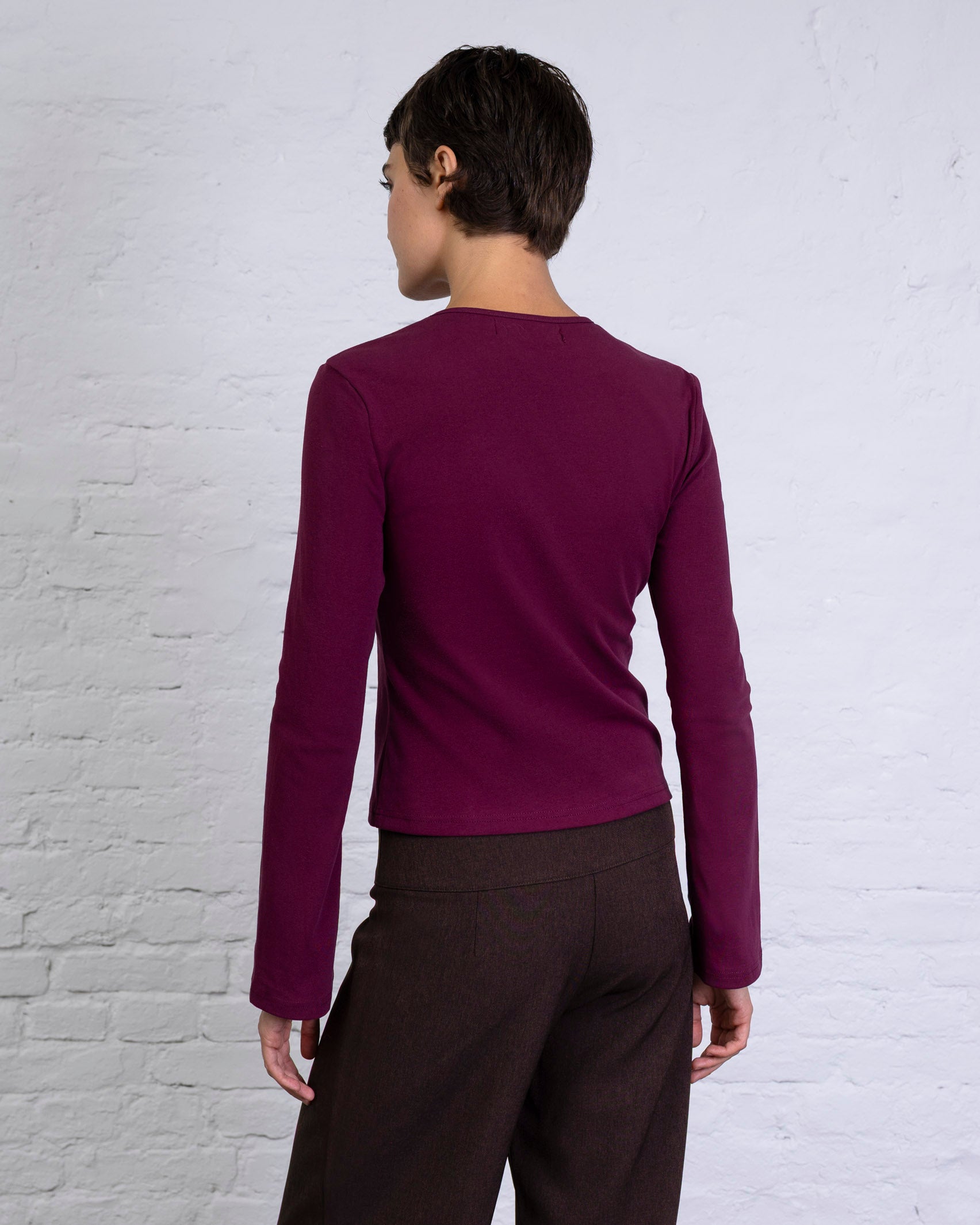 Langarmshirt mit Trompetenärmeln
