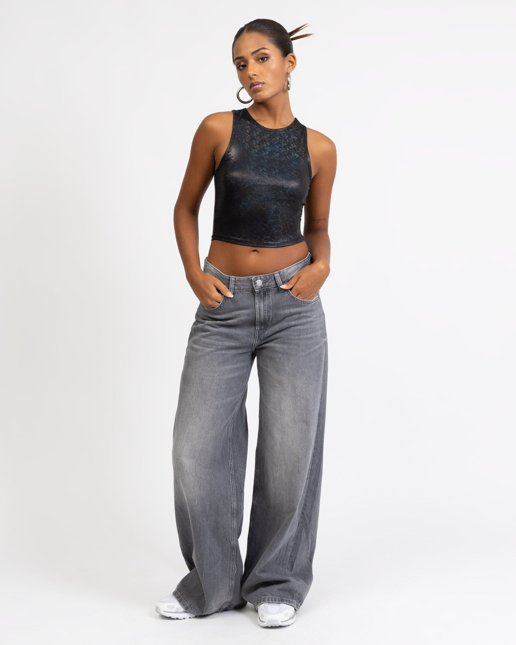 Schimmerndes Tanktop