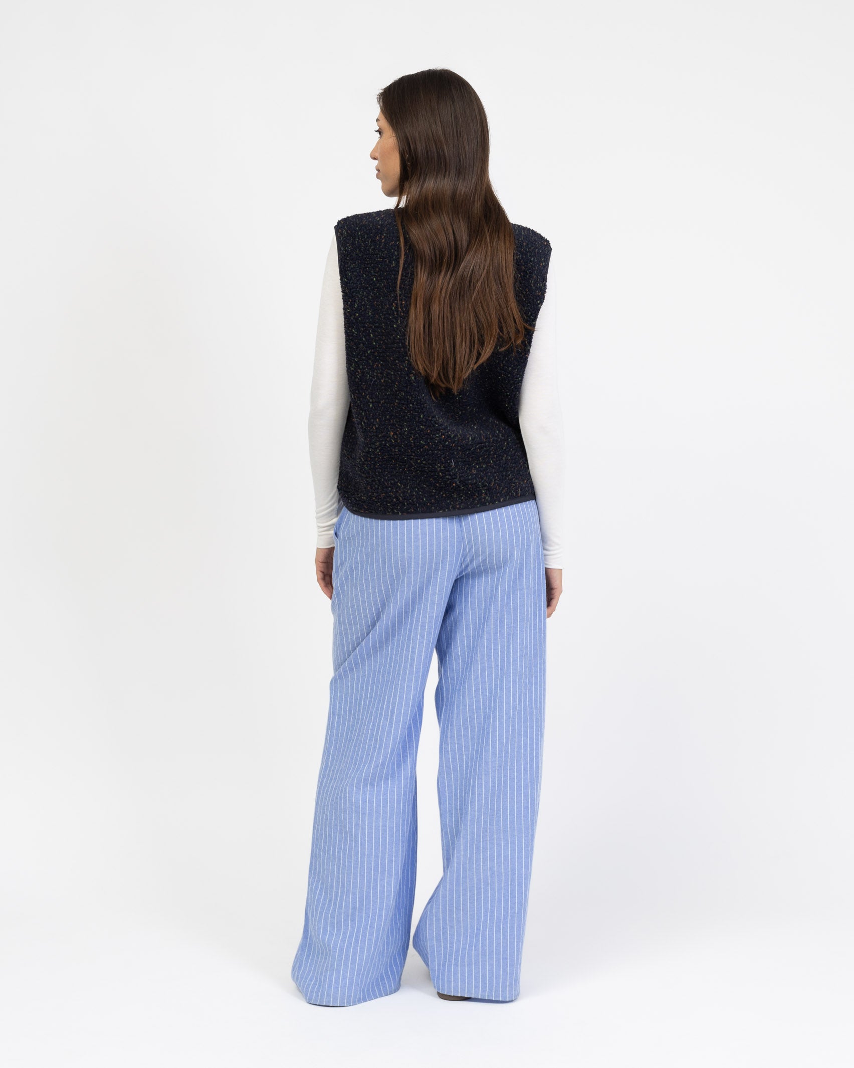 Teddy Weste mit Konfettiprint