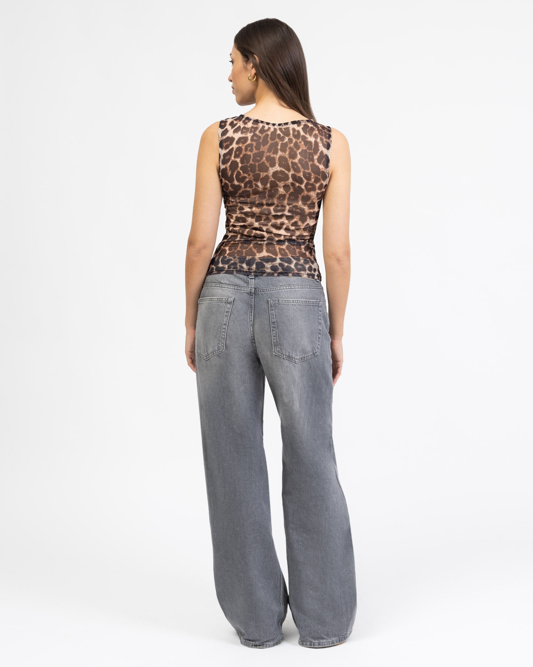 Mesh Top mit Leoprint
