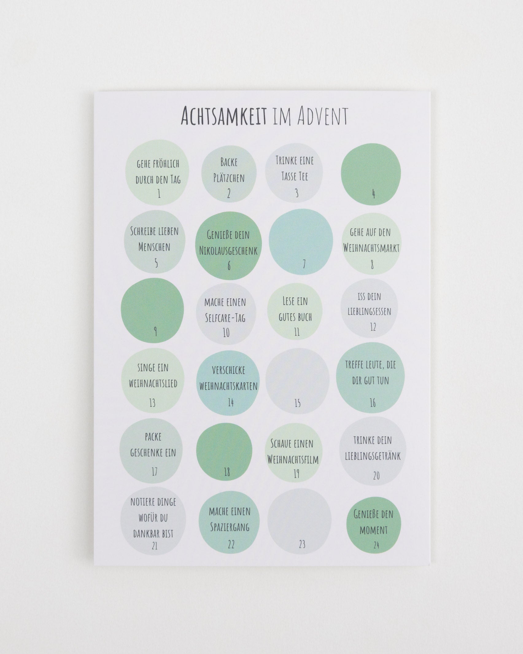 Postkarte Achtsamkeit