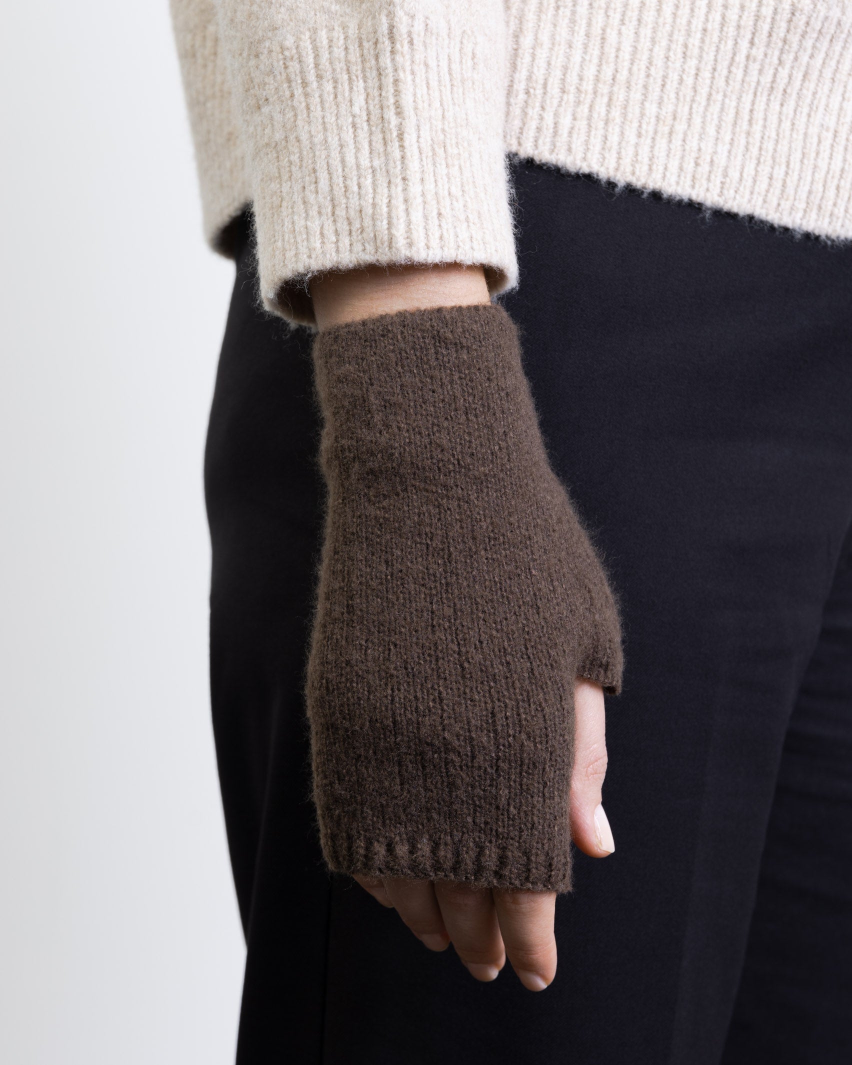 Weiche Strickhandstulpen