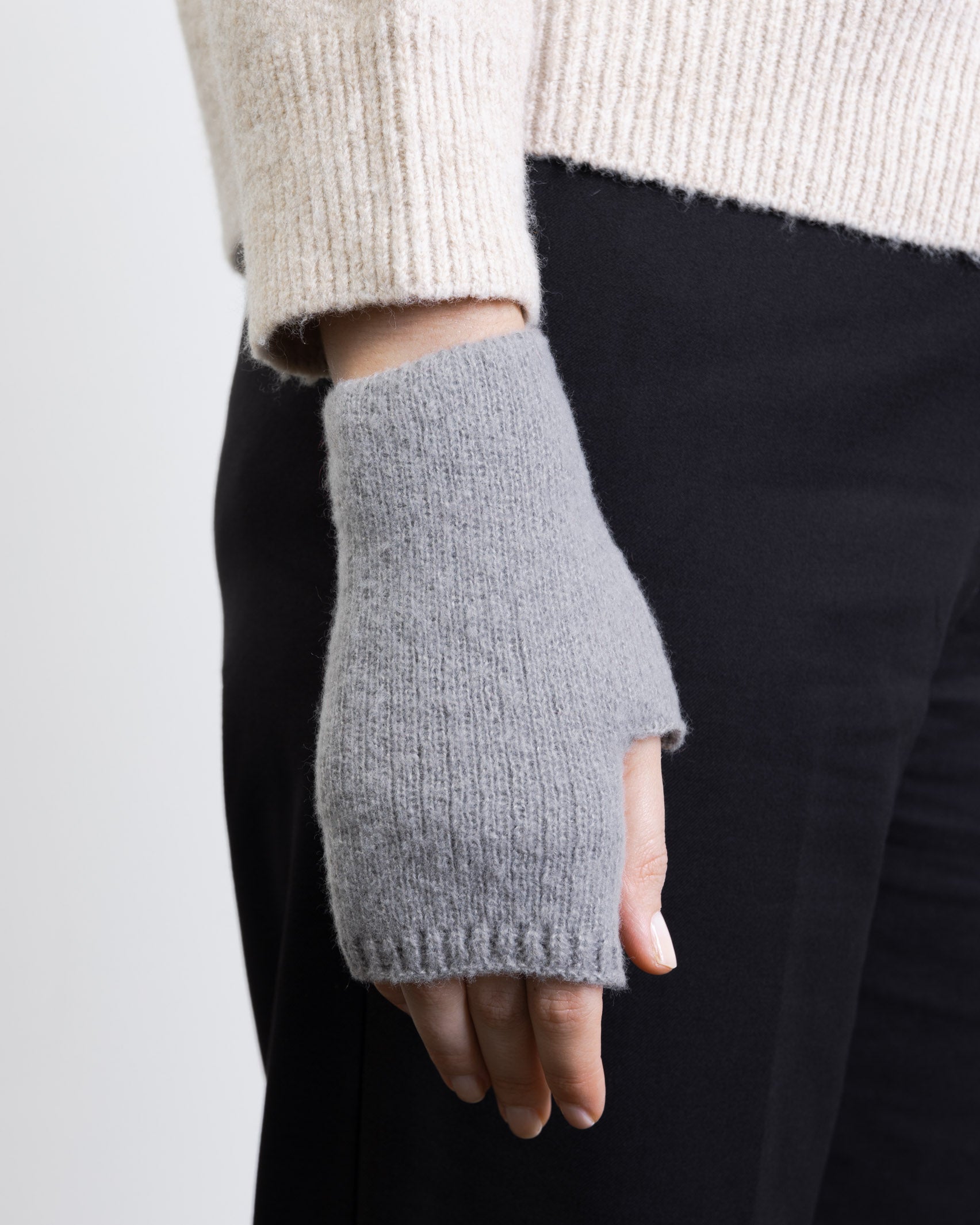 Weiche Strickhandstulpen