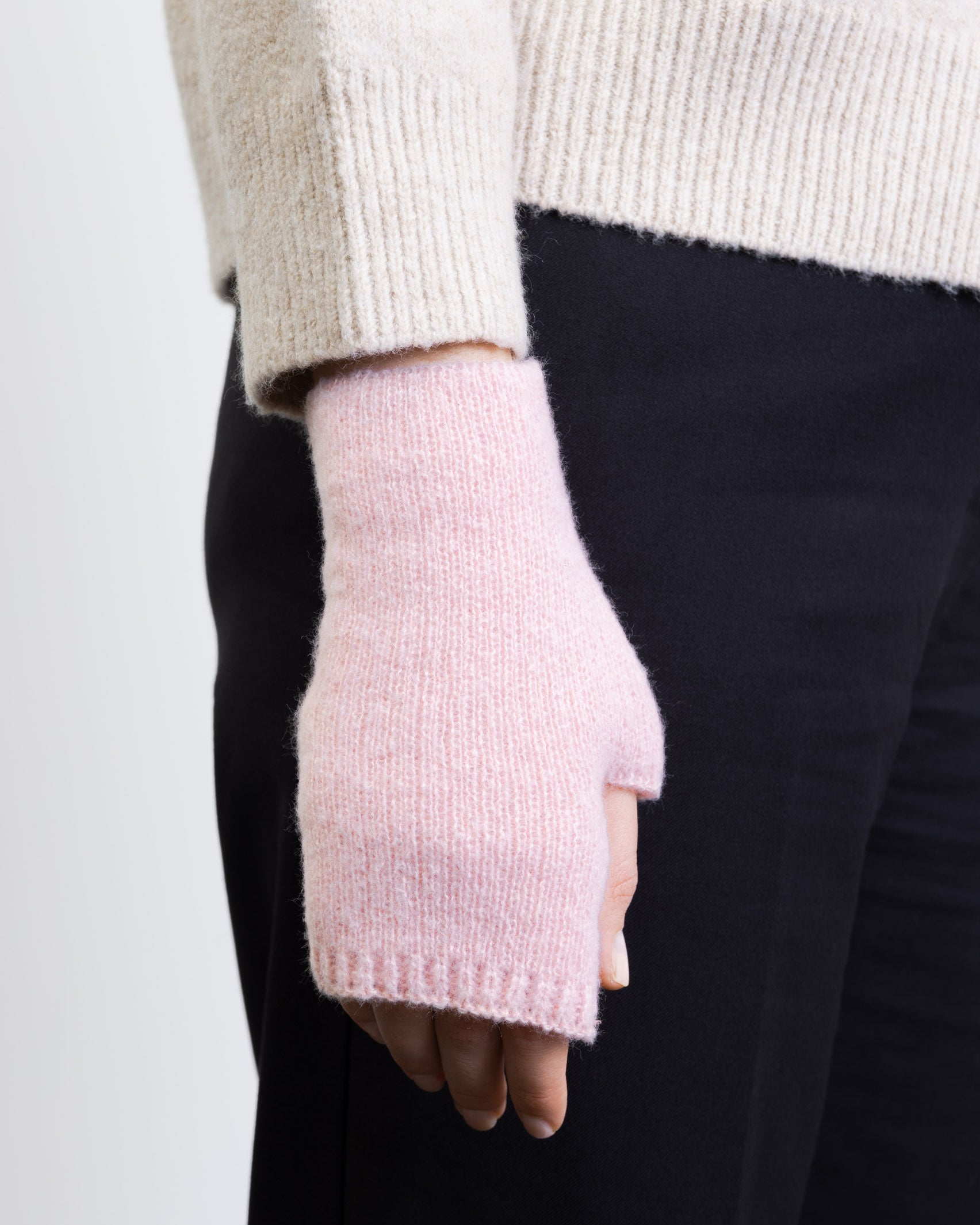 Weiche Strickhandstulpen