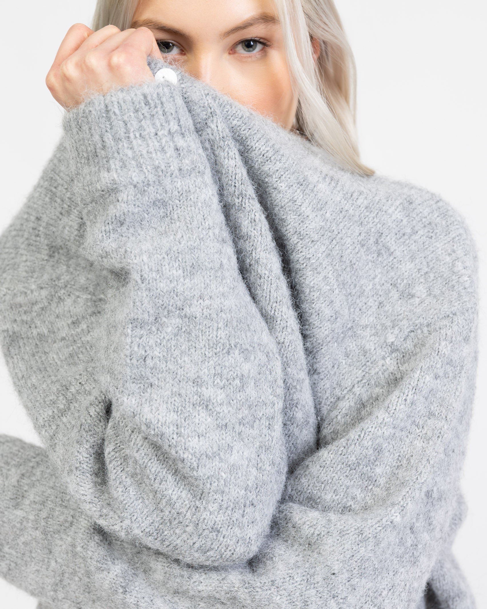 Weiche lockere Strickjacke