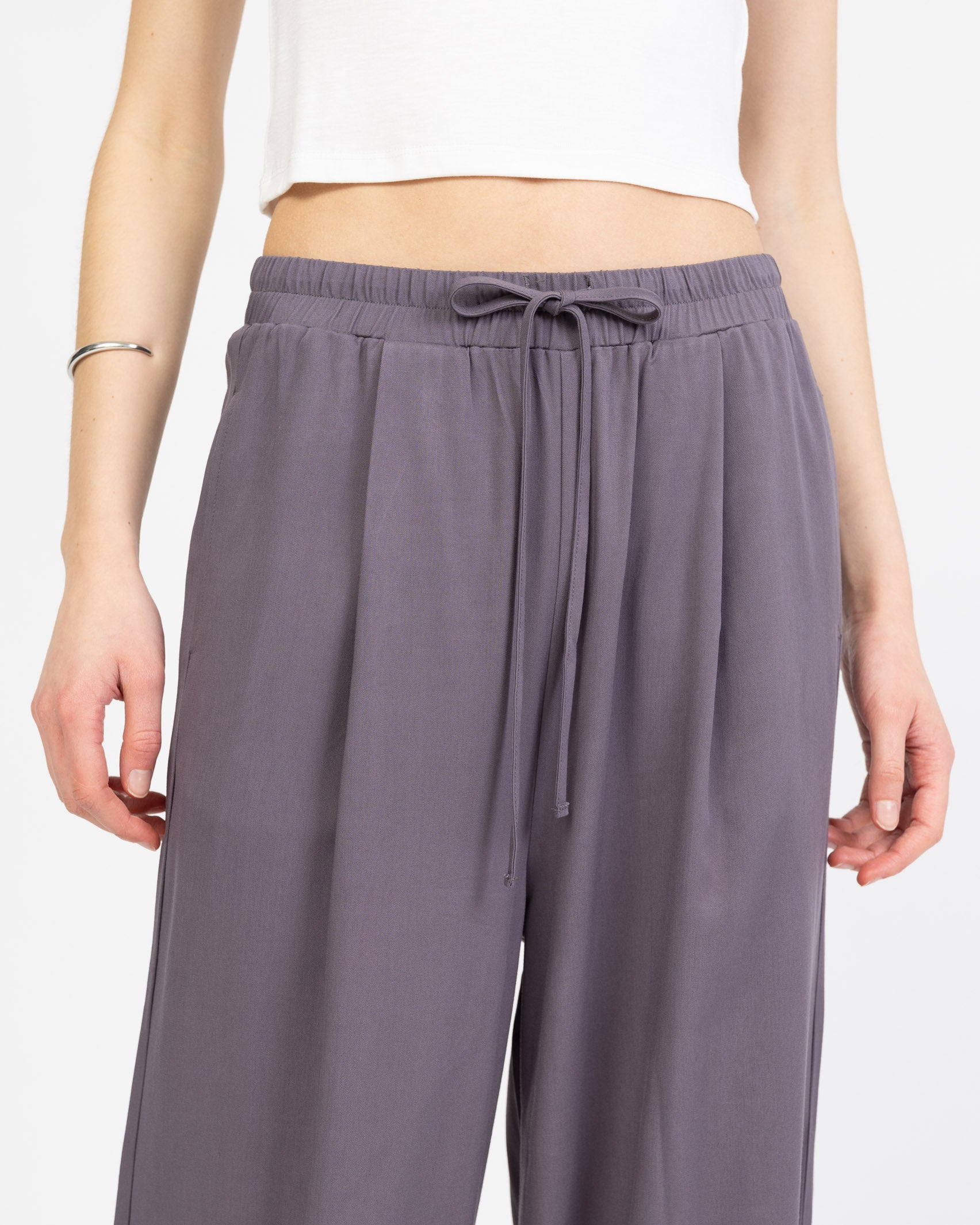 High-Waist Stoffhose