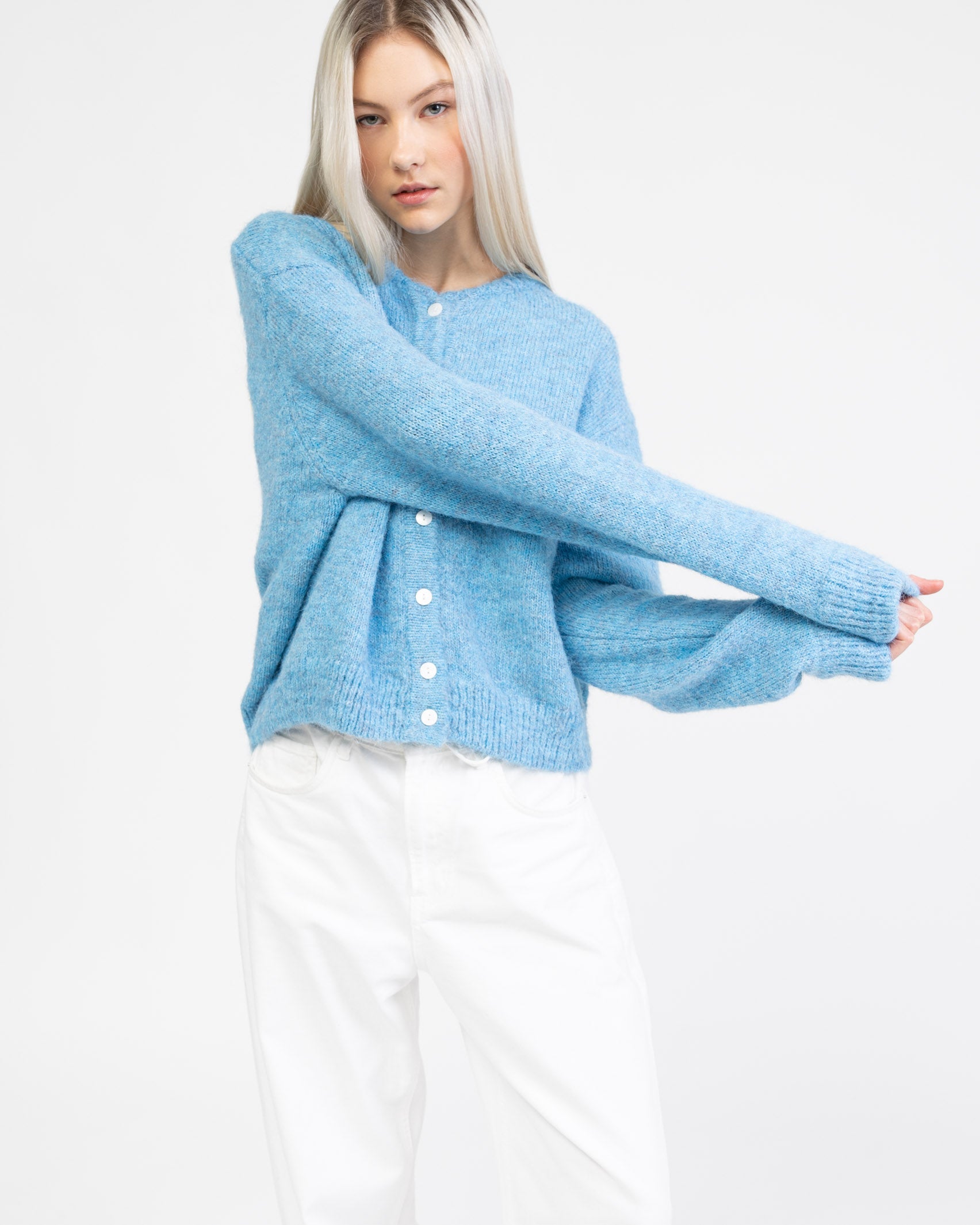 Weiche lockere Strickjacke