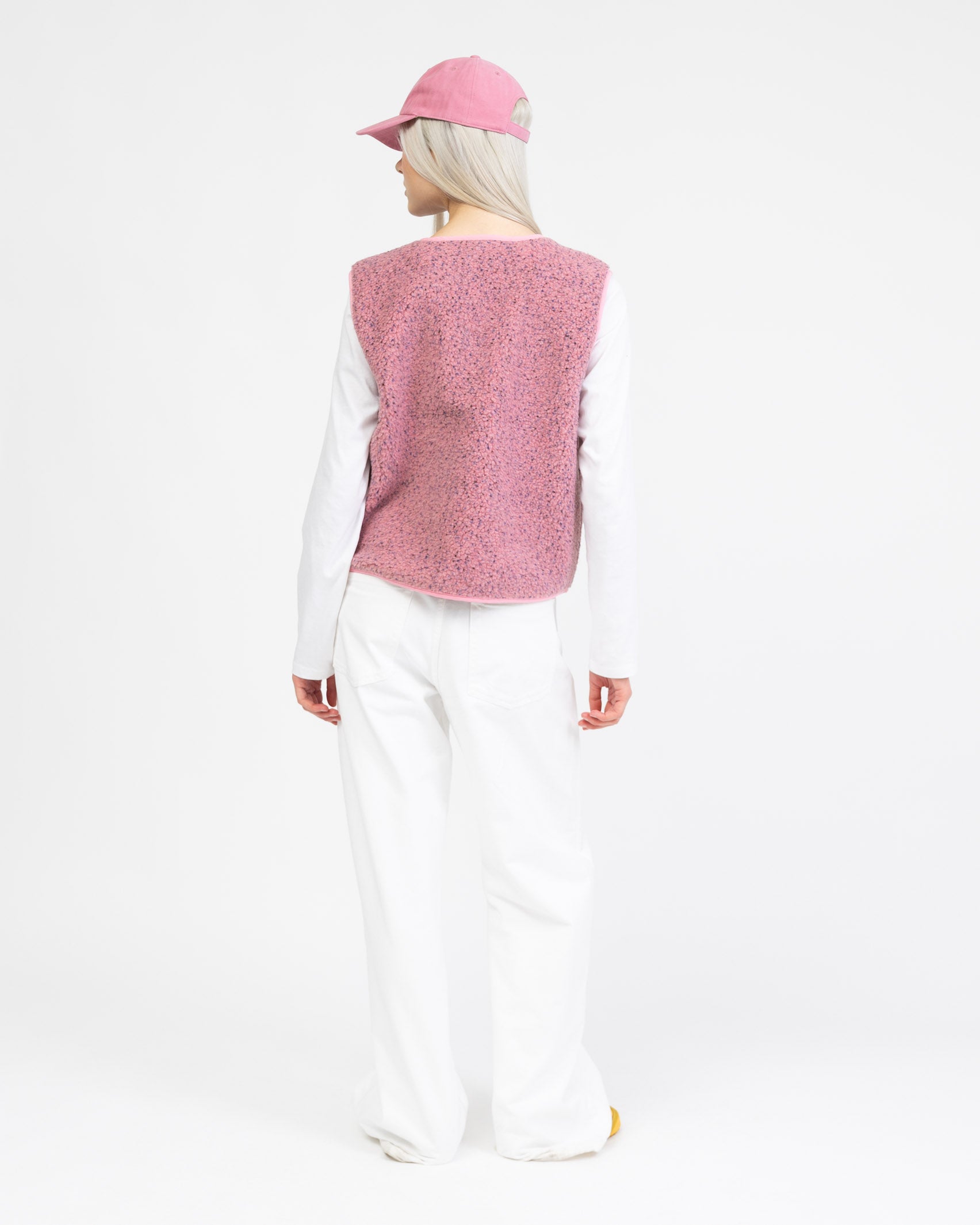 Teddy Weste mit Konfettiprint