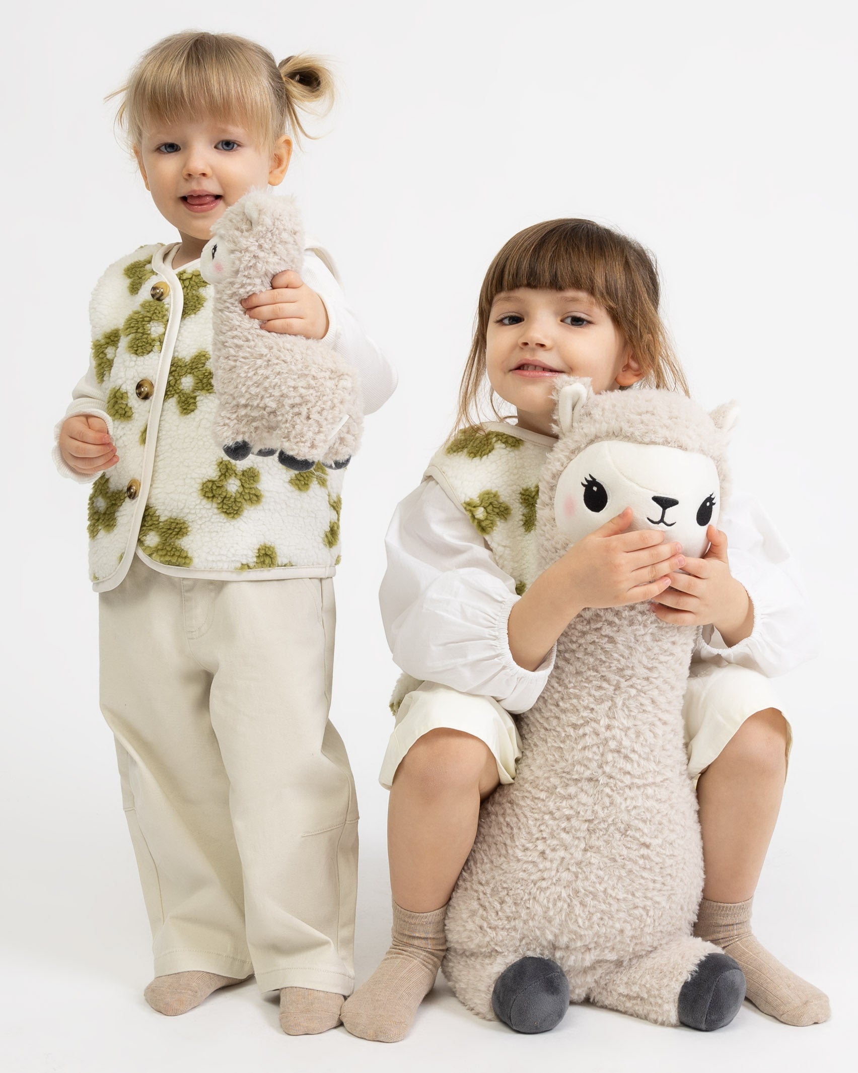 Teddy Kinderweste mit Blumenprint