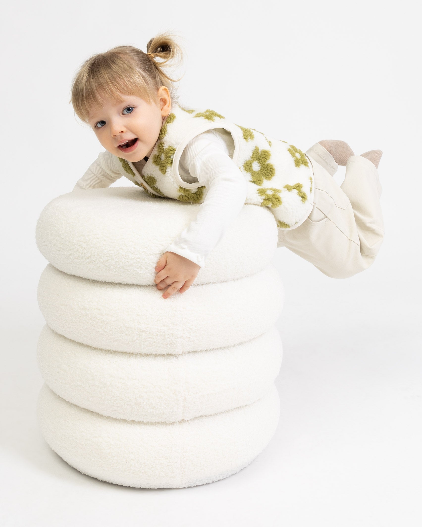 Teddy Kinderweste mit Blumenprint