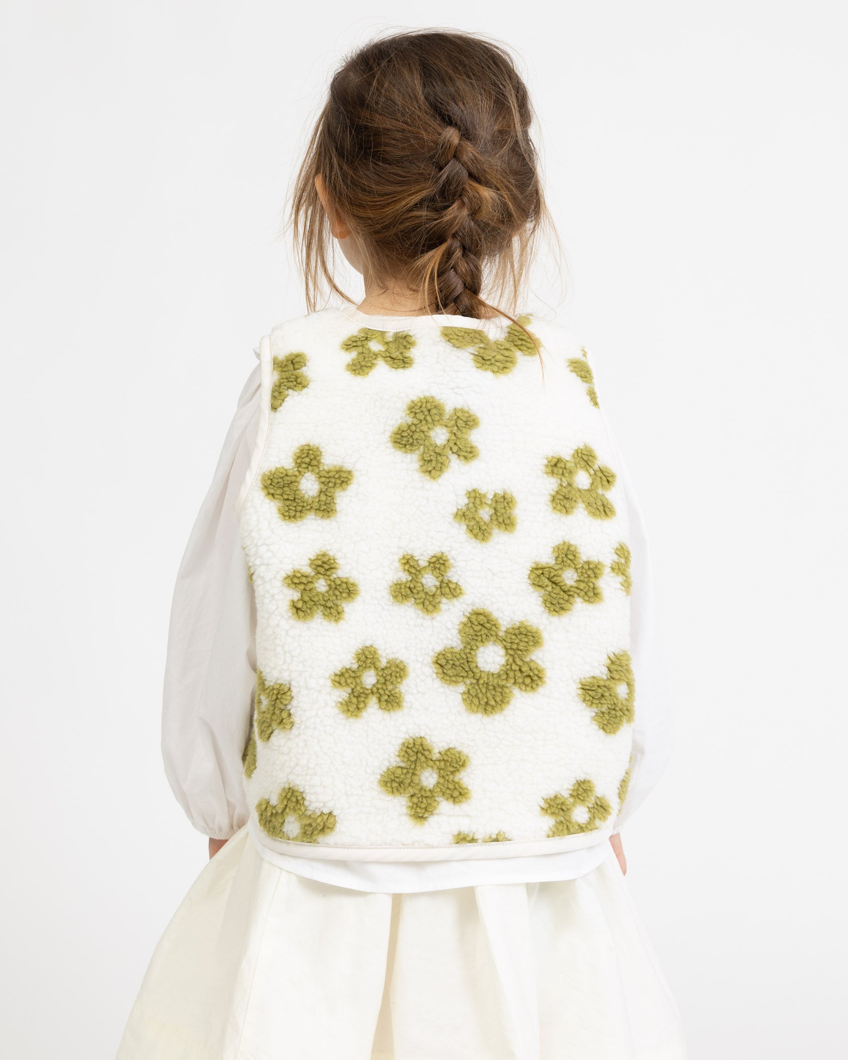 Teddy Kinderweste mit Blumenprint