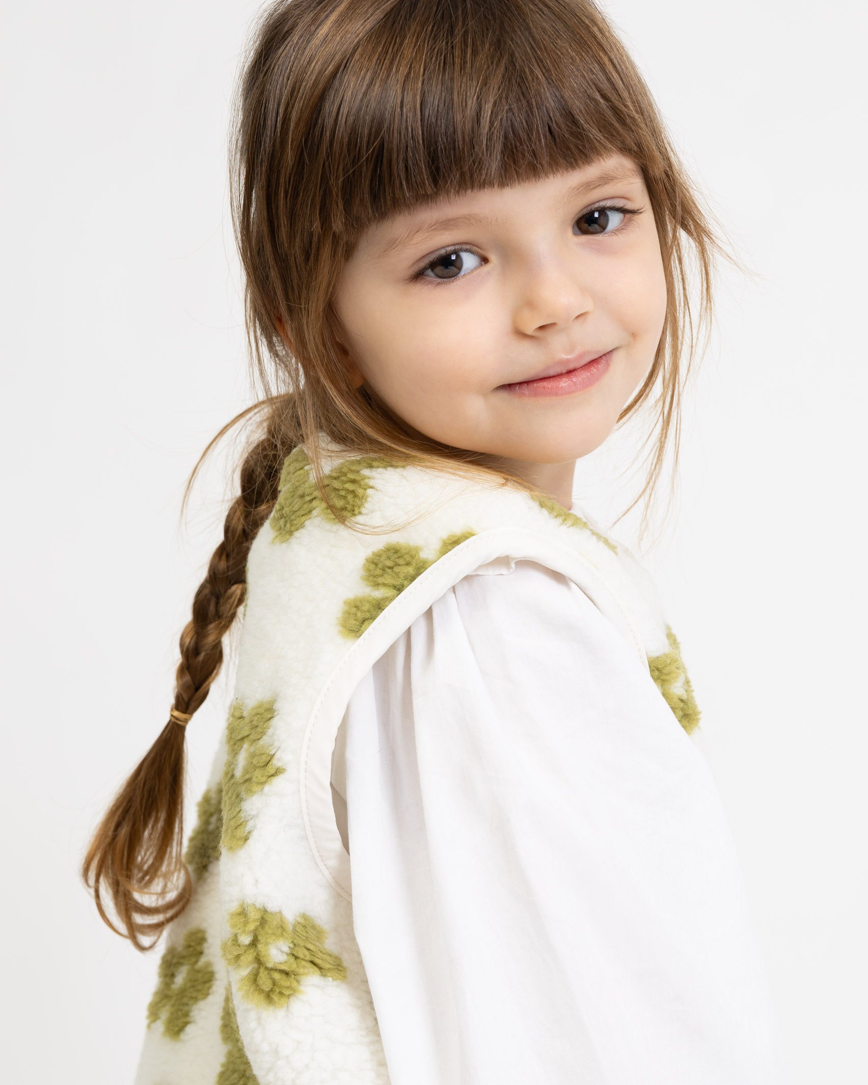 Teddy Kinderweste mit Blumenprint