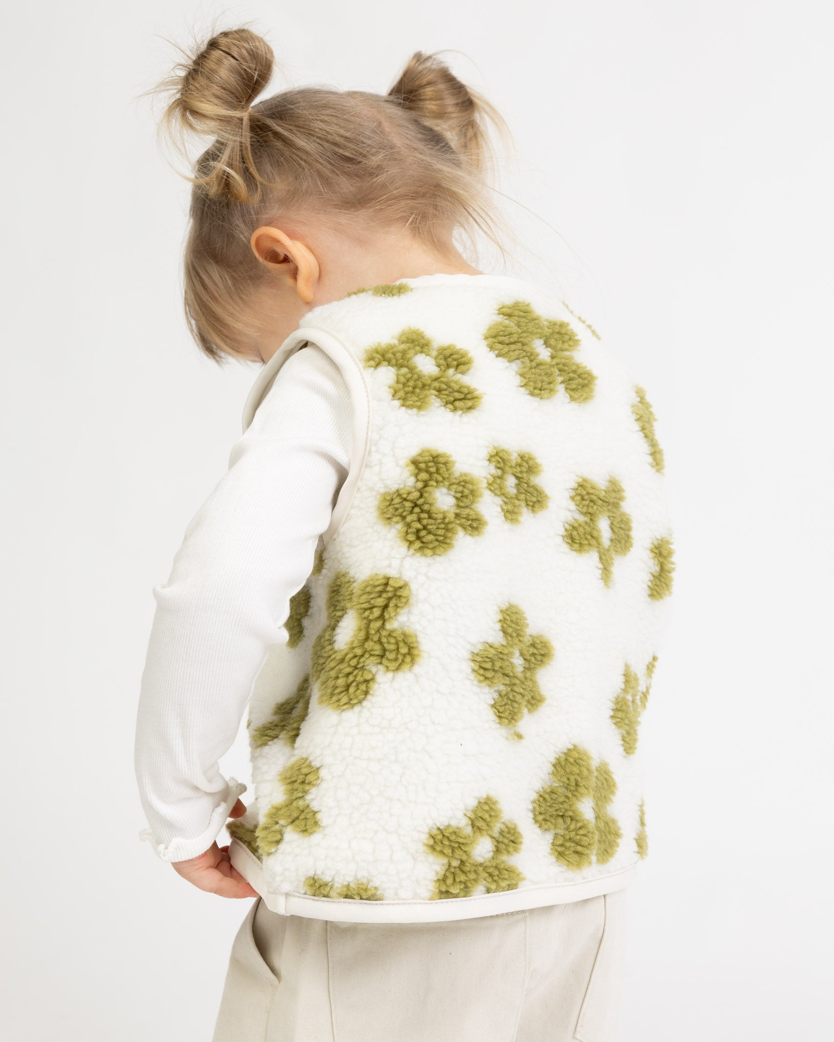 Teddy Kinderweste mit Blumenprint