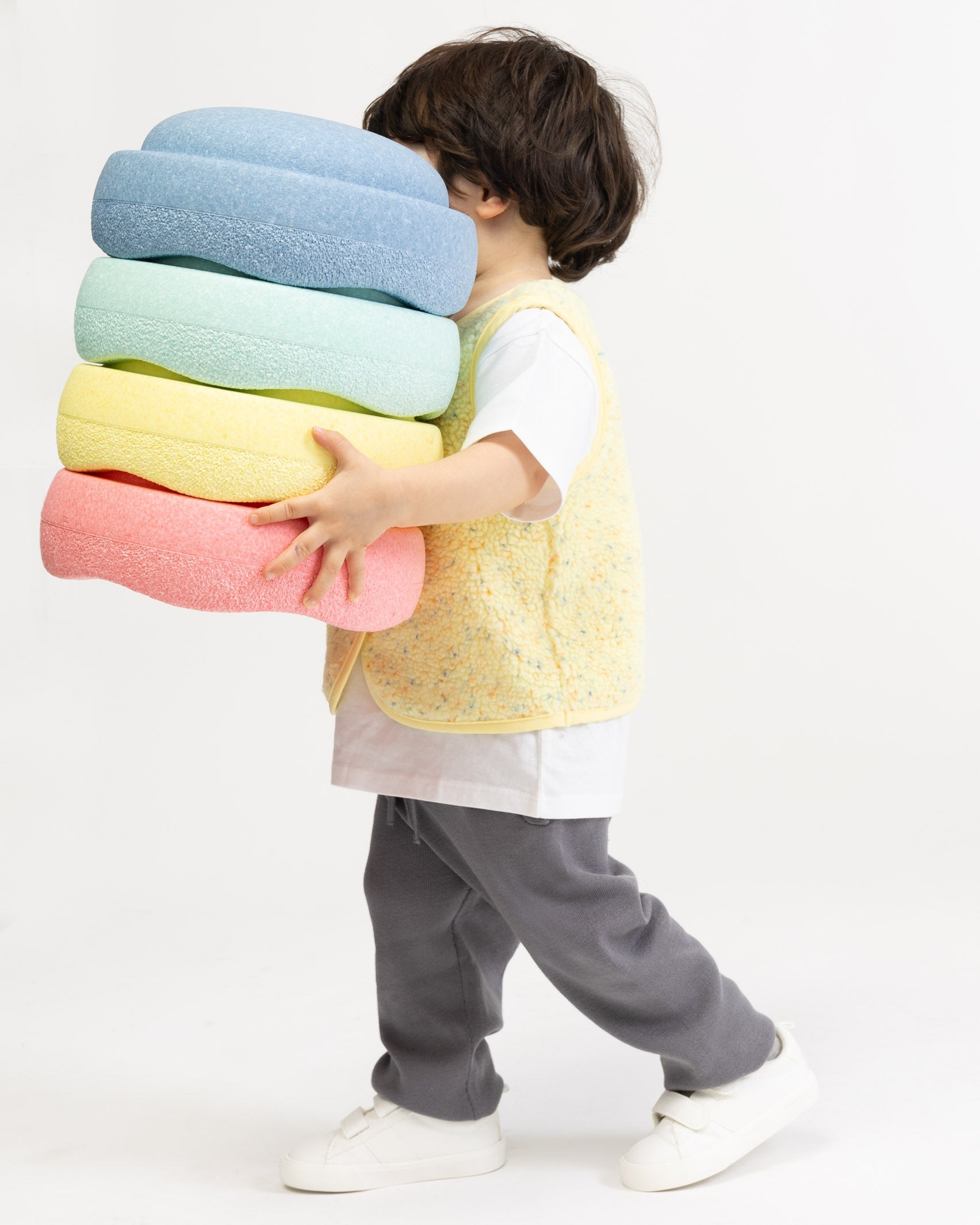 Teddy Kinderweste mit Konfettiprint