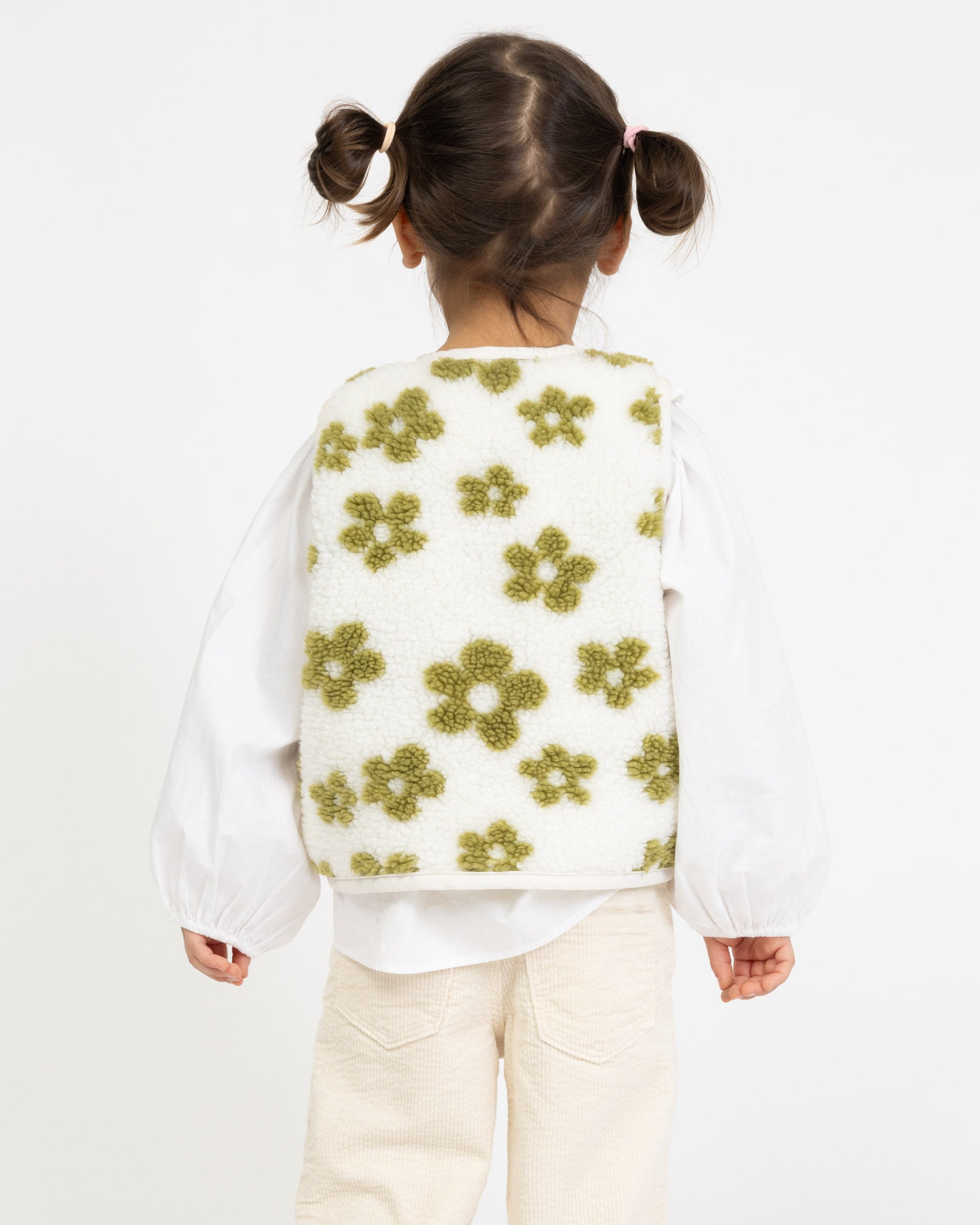 Teddy Kinderweste mit Blumenprint