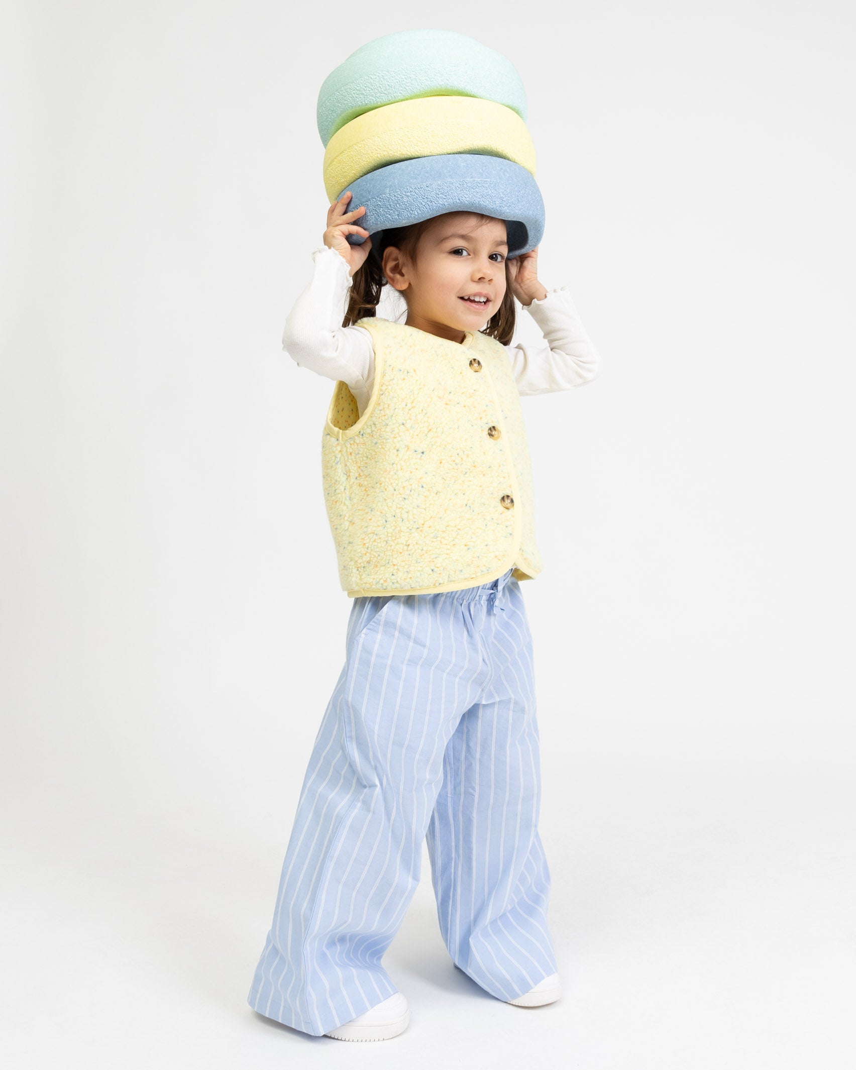 Teddy Kinderweste mit Konfettiprint